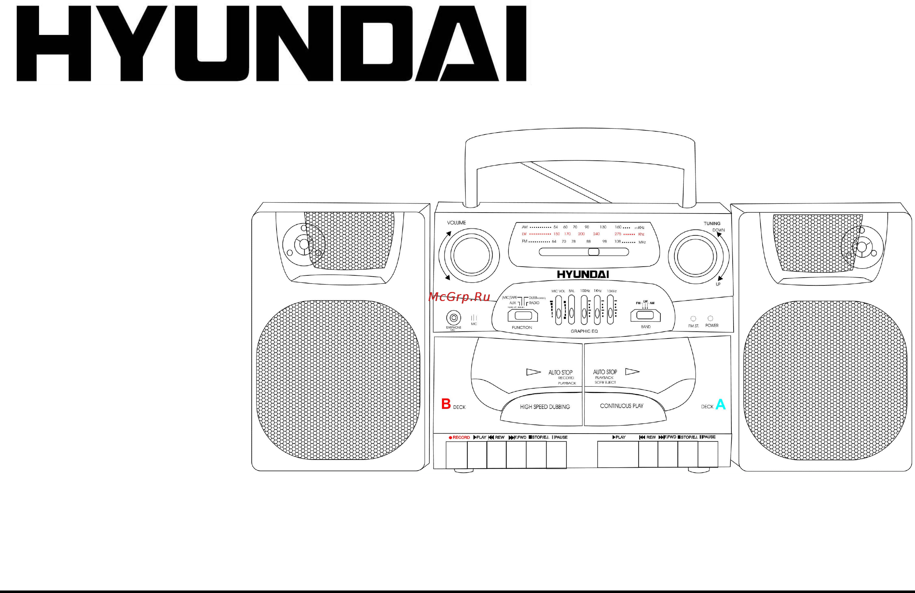 HYUNDAI ELECTRONICS H-2204 Инструкция по эксплуатации онлайн