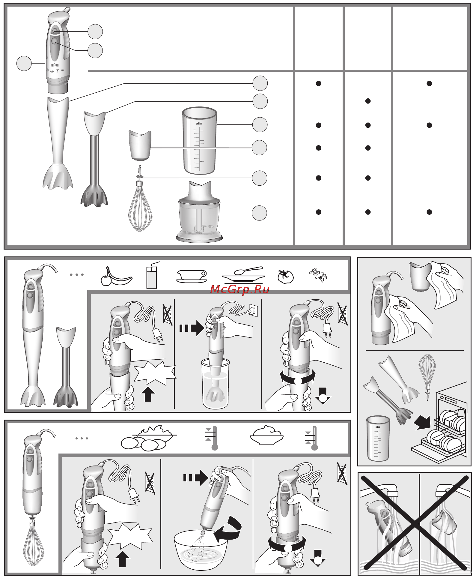 Braun MR320 Spaghetti Инструкция по эксплуатации онлайн [3/6] 7834