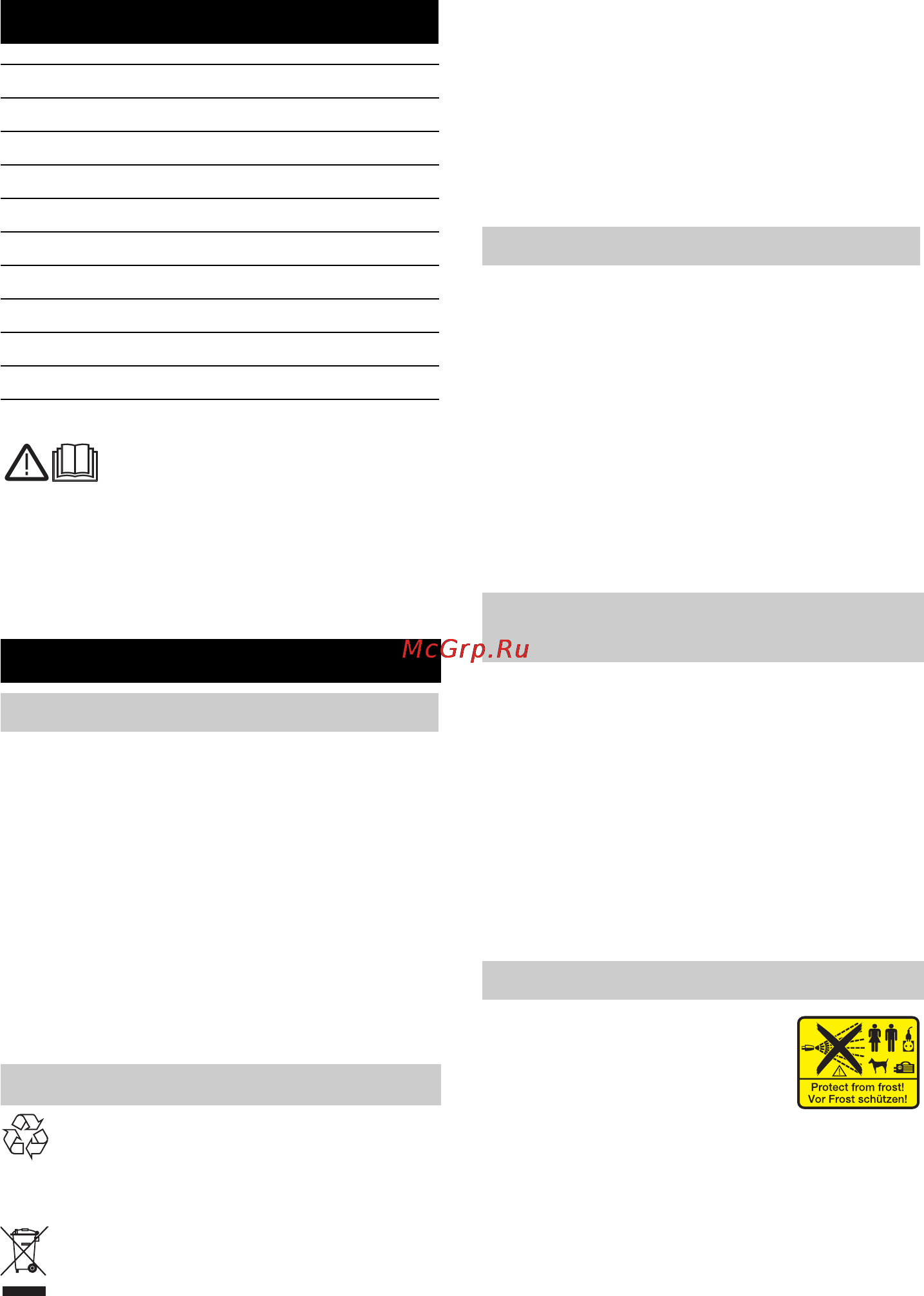 Karcher K 5.75 Jubilee [217/236] Bendrieji nurodymai
