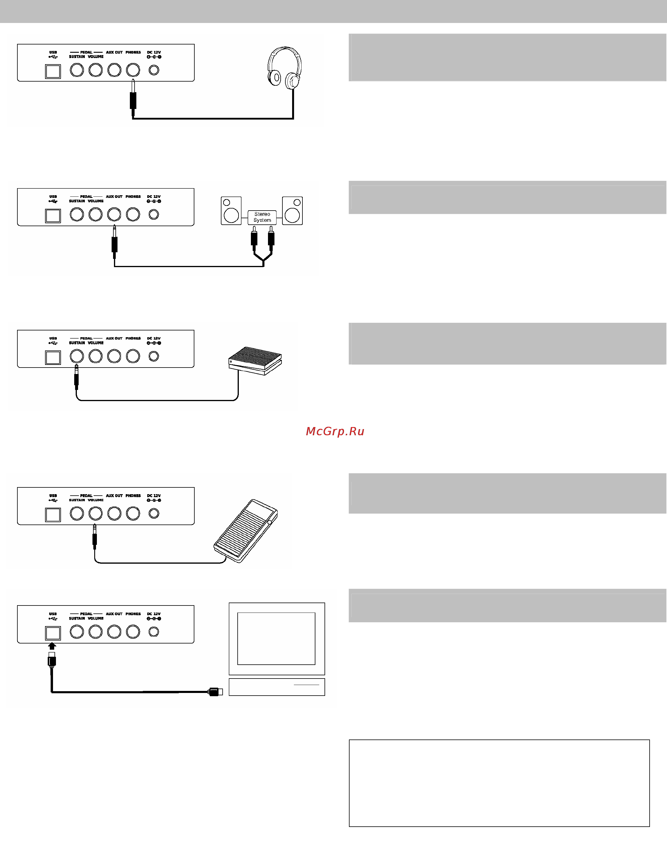 Medeli MC120 [7/31] Usb разъем
