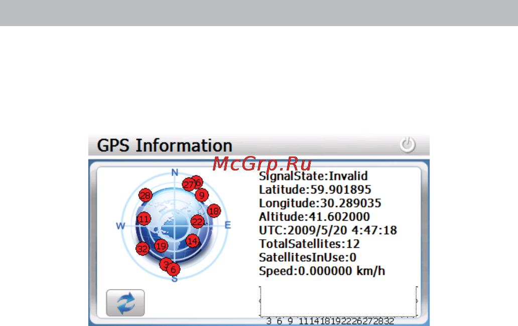 Texet TN-507 [27/30] Gps info