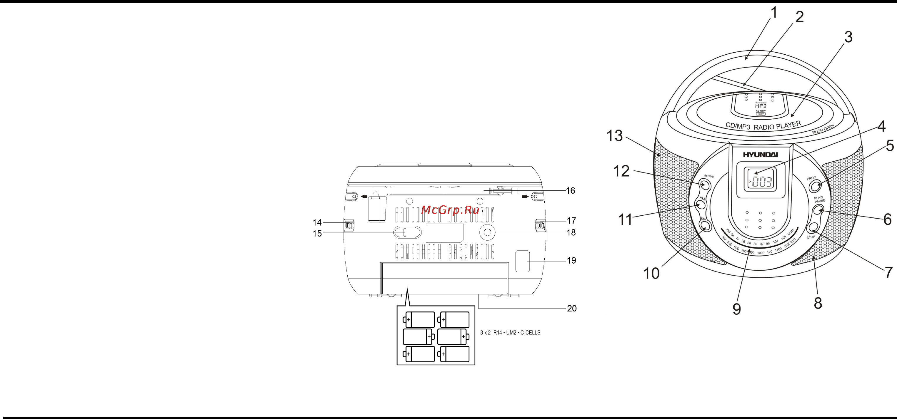 Hyundai H-1414 Инструкция по эксплуатации онлайн [6/9] 7857