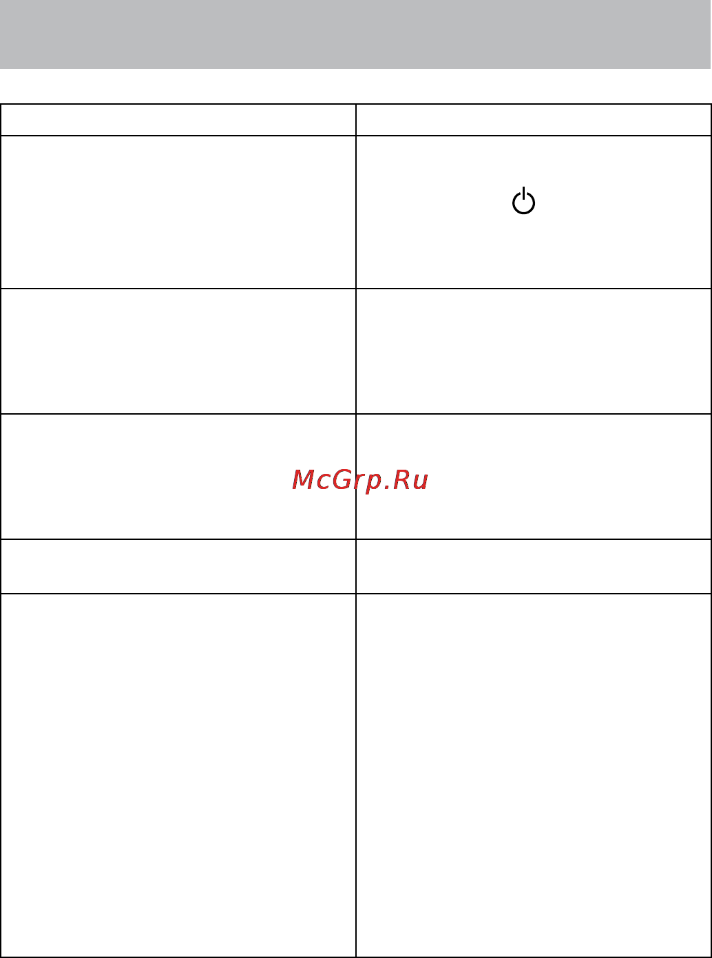 Texet TN-510 [21/22] Возможные неисправности и методы их устранения