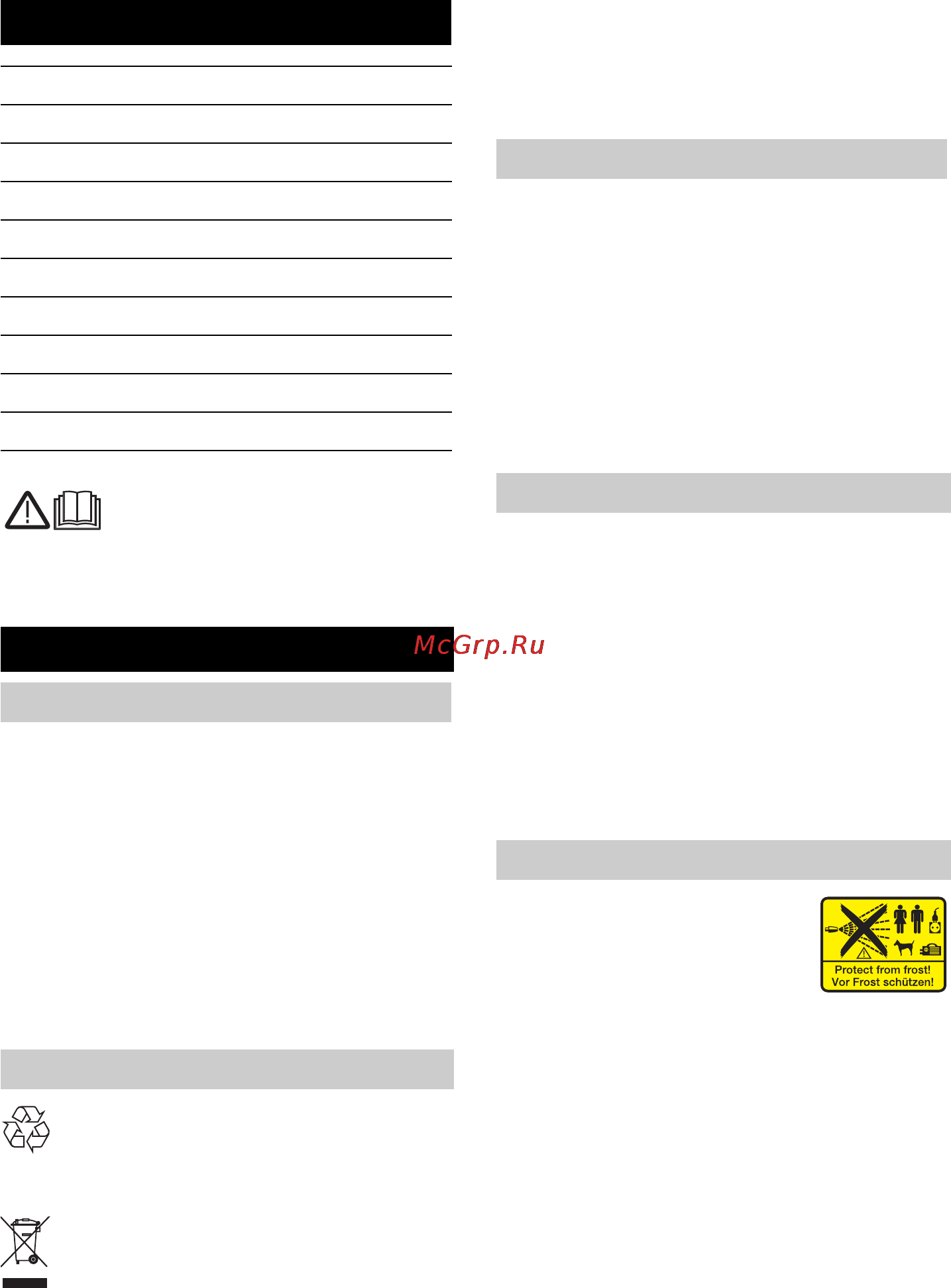 Karcher К 5. 520 [169/228] Opće napomene