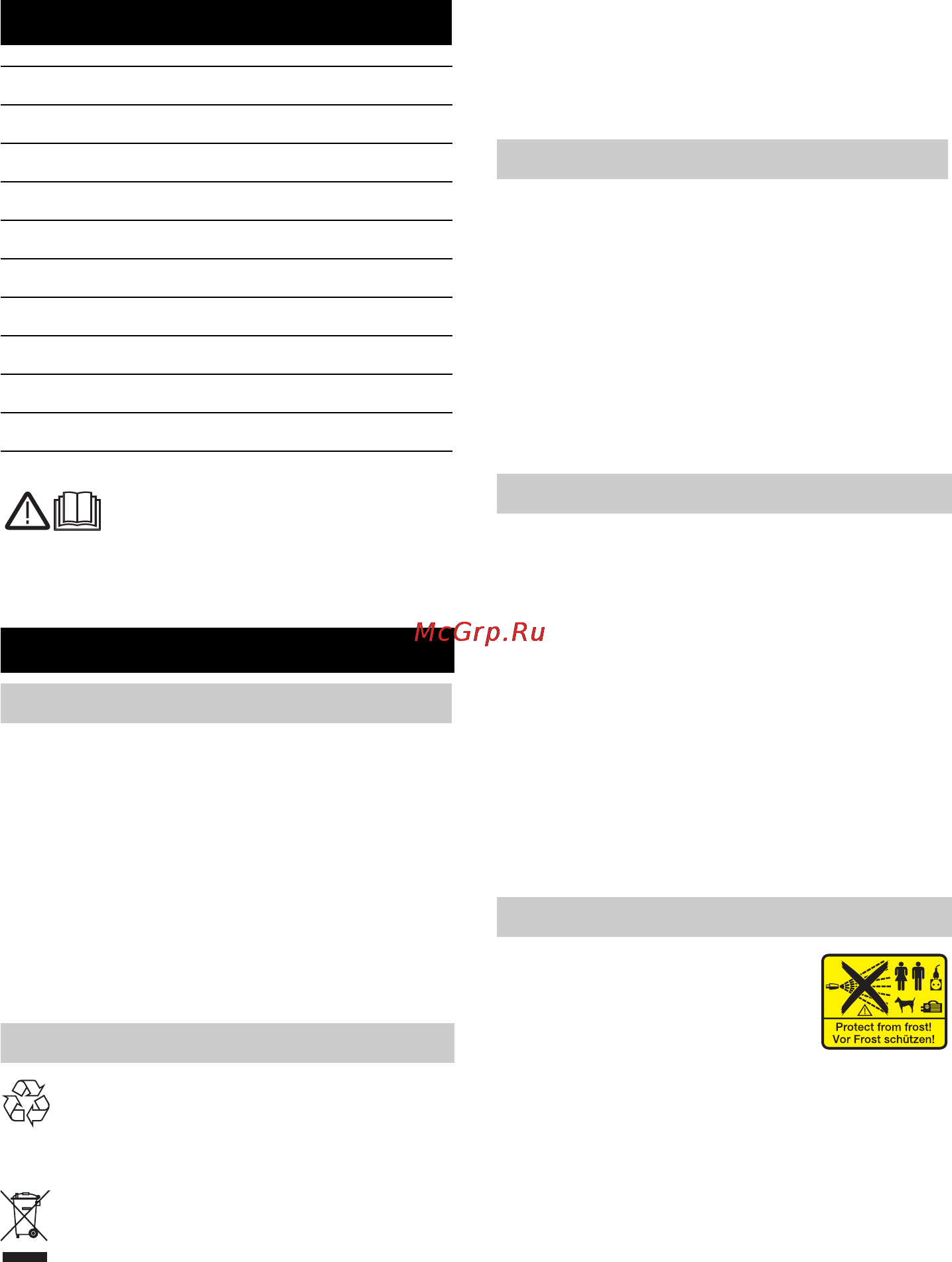 Karcher К 5. 520 [177/228] Opšte napomene