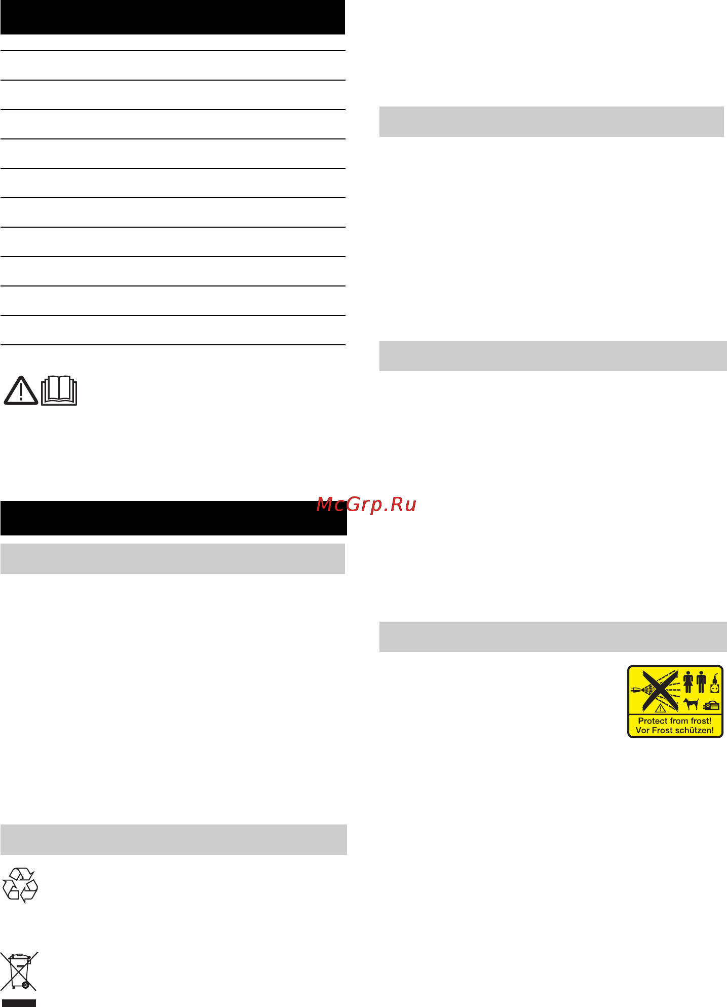Karcher К 5. 520 [194/228] Ettevaatust