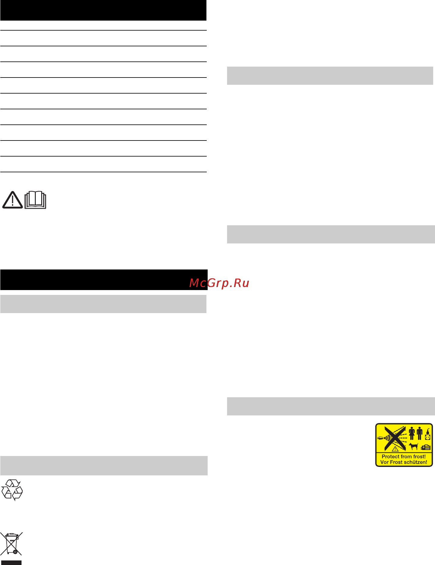 Karcher K 5.70 MD [67/225] Generelle merknader
