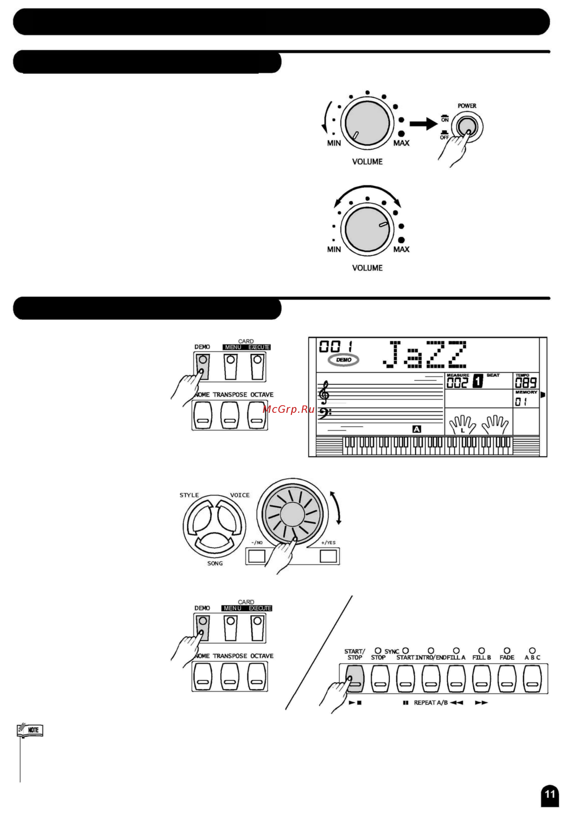 Medeli MD700 [11/73] Основные операции