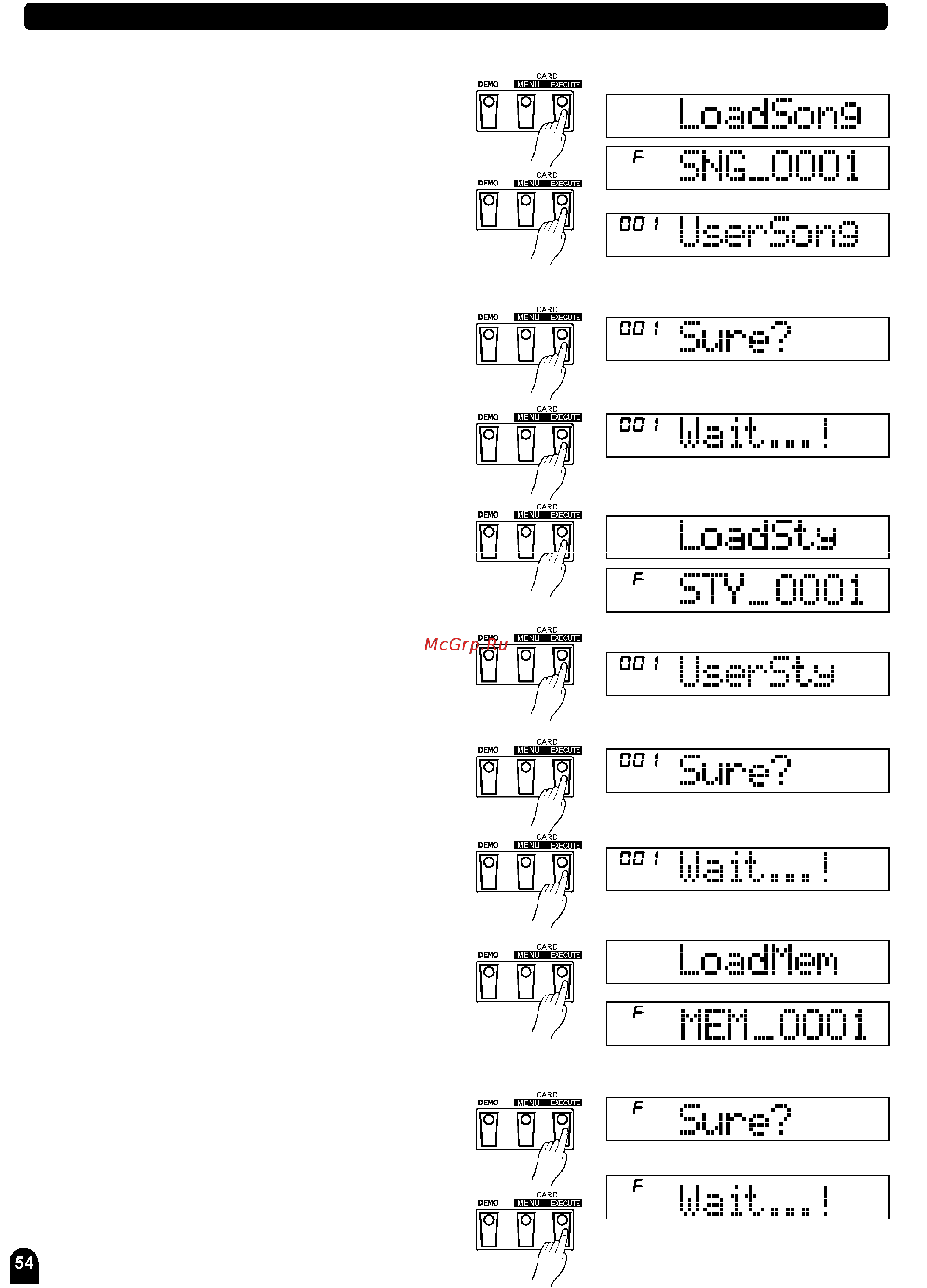 Medeli MD 700 [54/73] Загрузка стиля