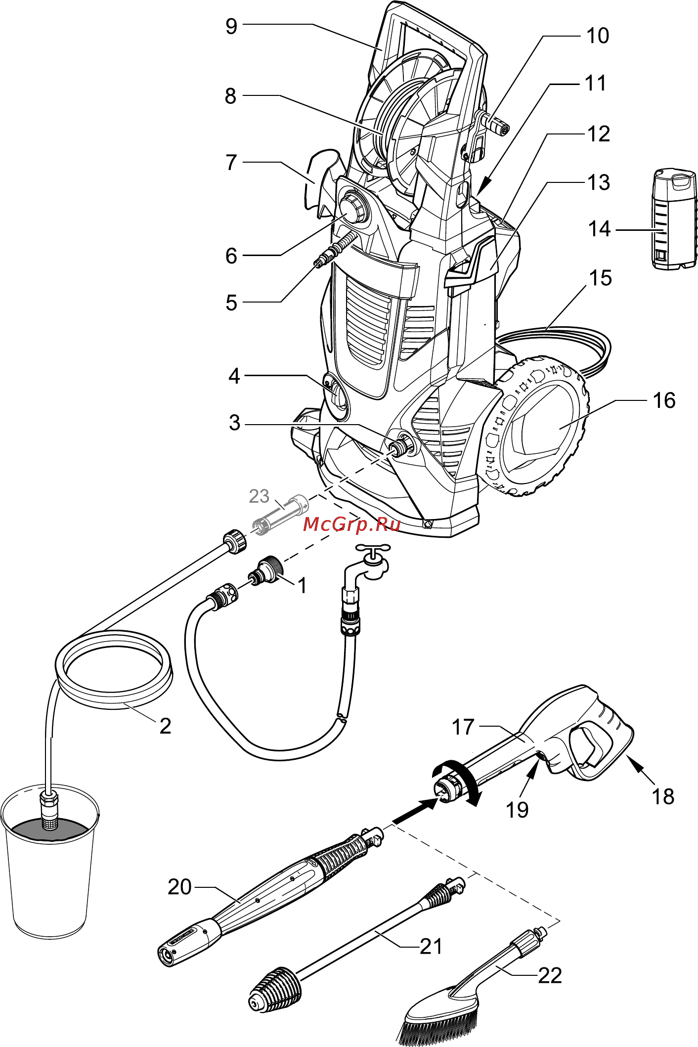 Karcher K 7.800 T 400 eco!ogic Инструкция по эксплуатации онлайн [4/272] 8011