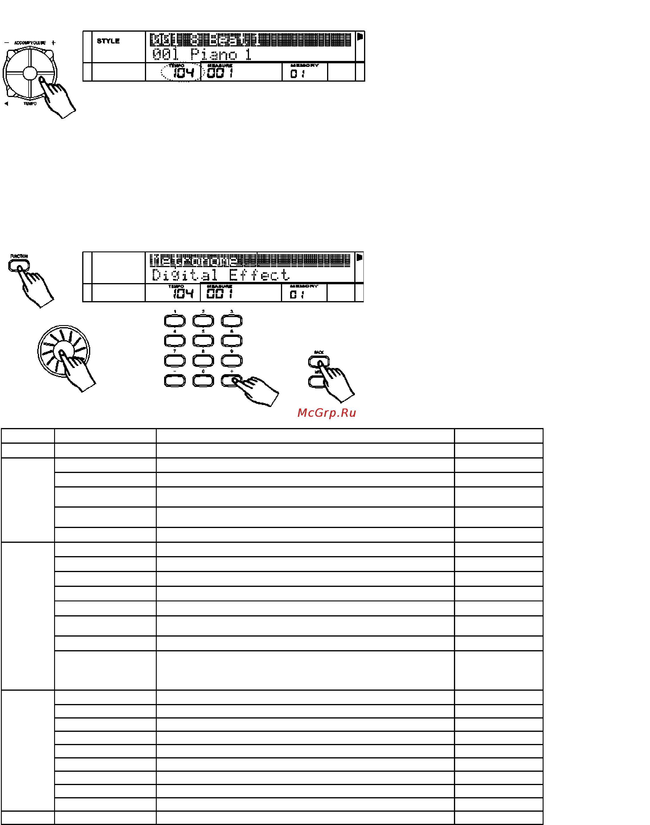 Medeli SP3 [16/43] Нажмите кнопку function для входа в