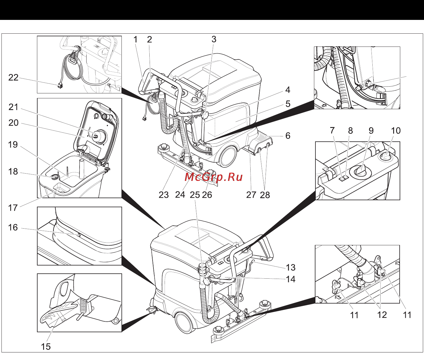 Karcher BR 40/25 C Eco BP Pack Kap 1.515-307 [117/132] Обслужващи и функционални елементи