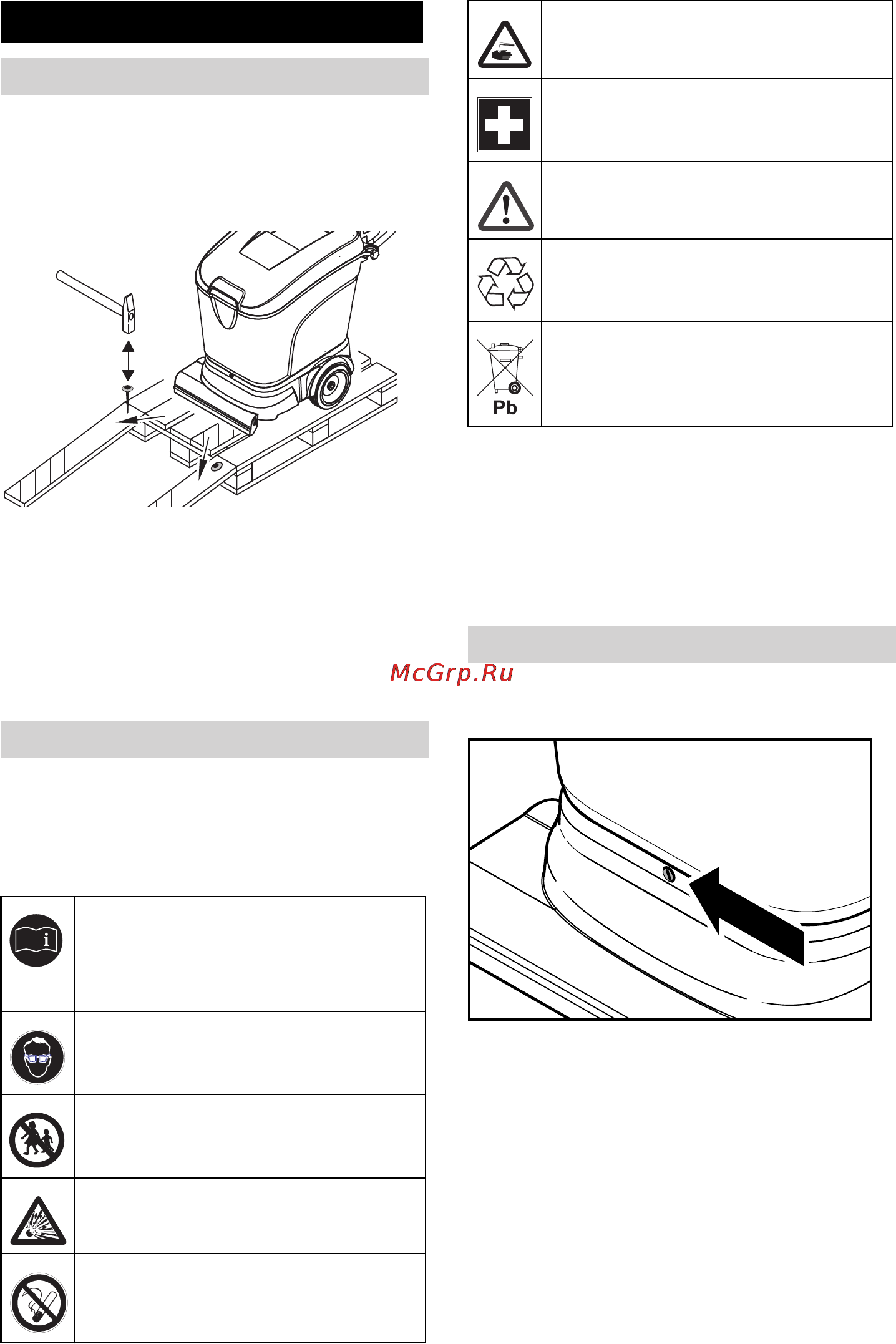 Karcher BR 40/25 C Eco BP Pack Kap 1.515-307 [76/132] Pred uvedením do prevádzky