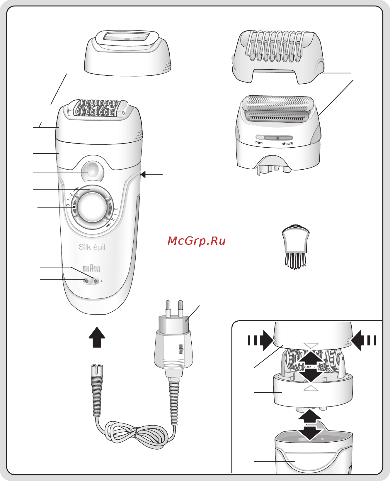 Braun SE 7281WD White/Grey Инструкция по эксплуатации онлайн [3/12] 8010