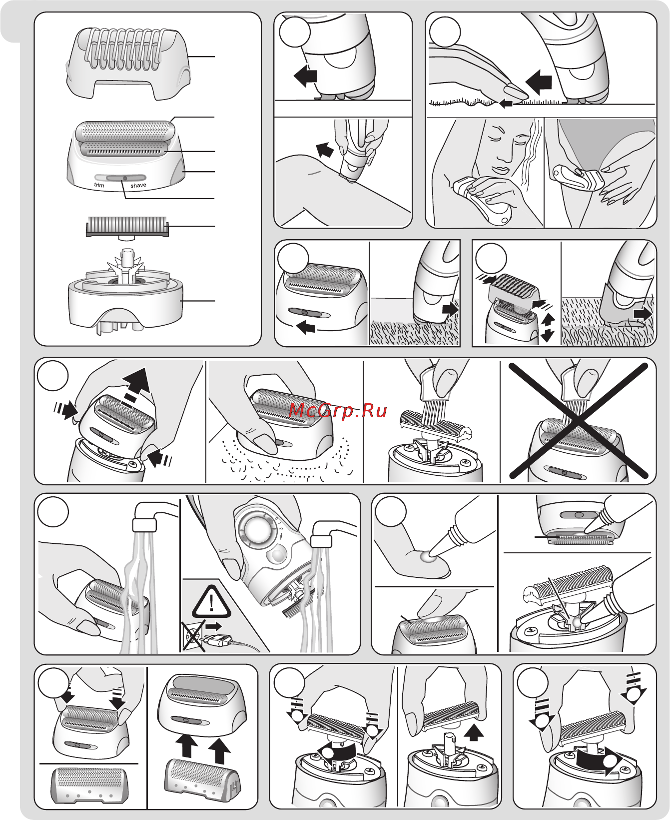 Braun SE 7281WD White/Grey Инструкция по эксплуатации онлайн [5/12] 8010