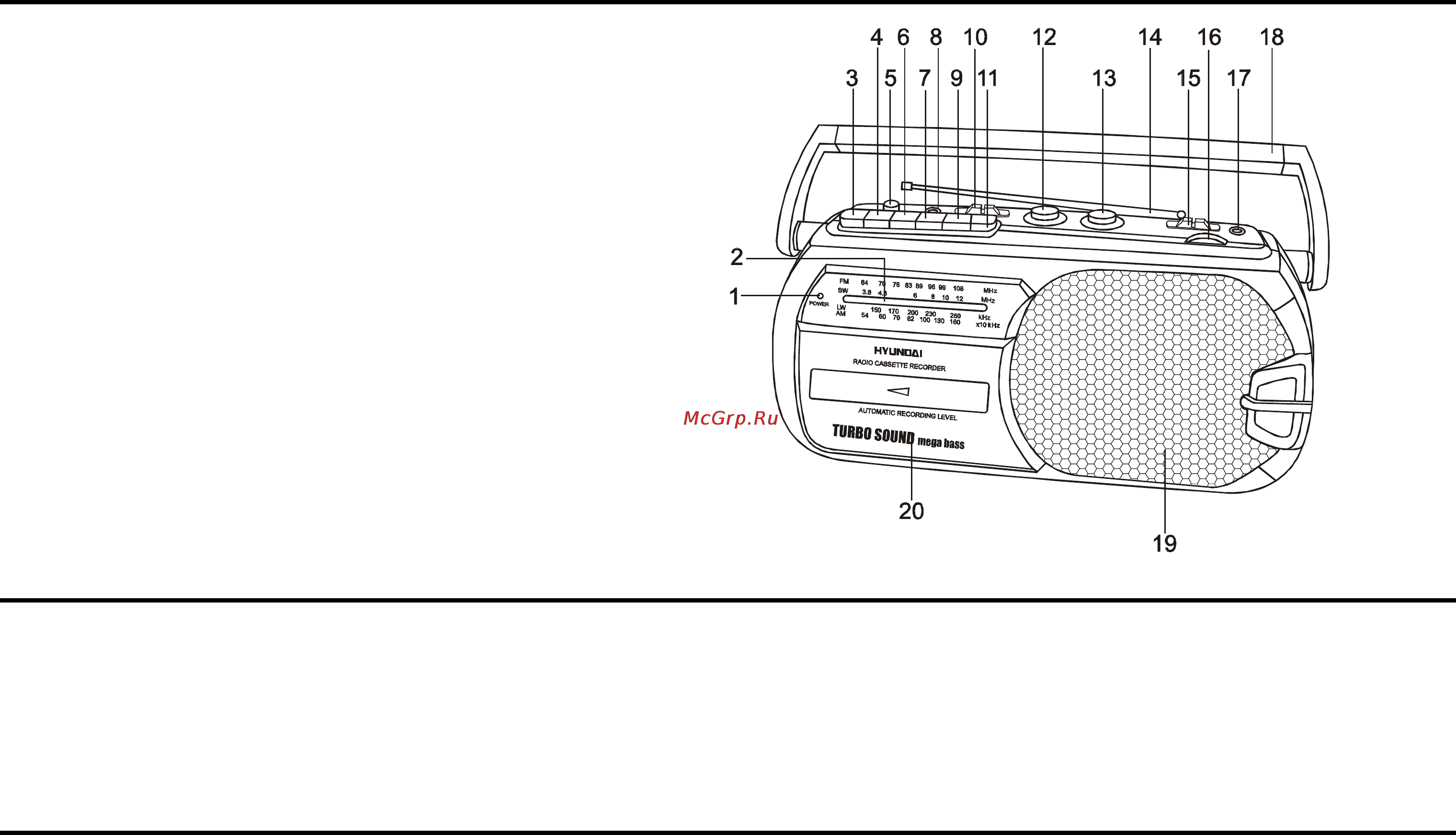 Hyundai H-1002 Инструкция по эксплуатации онлайн [6/9] 8050