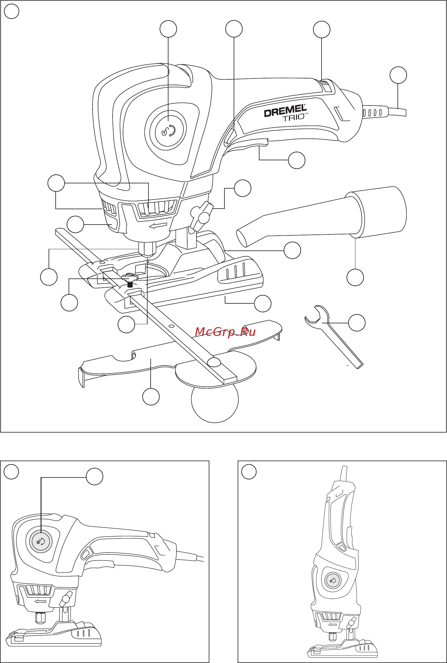 Dremel TRIO 6800 F0136800JC Инструкция по эксплуатации онлайн [2/104] 8289