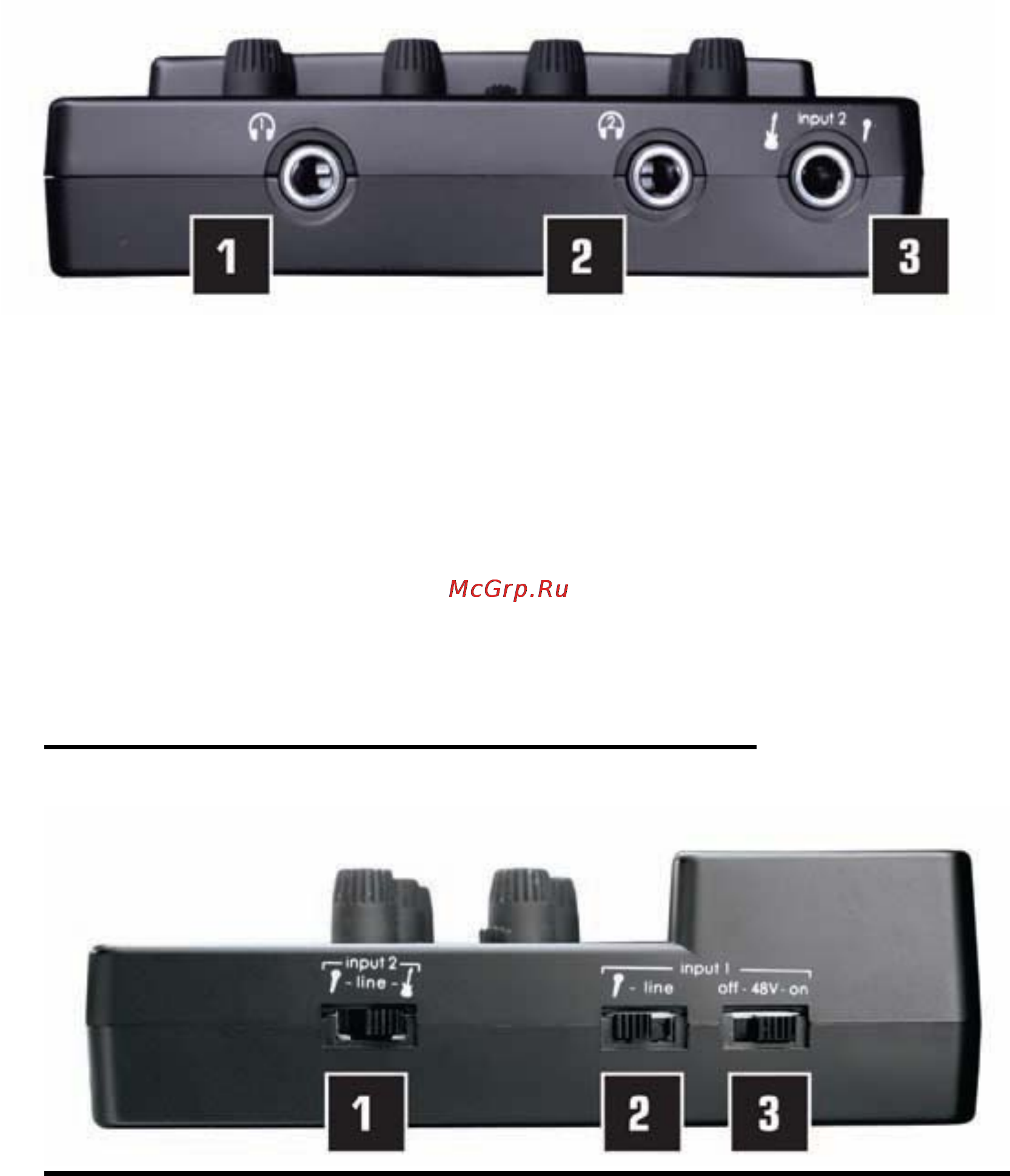 Novation NIO 2/4 [5/40] Переключатели боковой панели