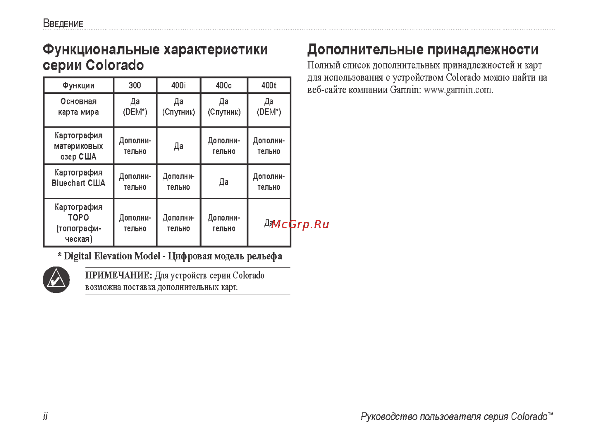 Garmin Colorado 300 Инструкция по эксплуатации онлайн [4/52] 8151