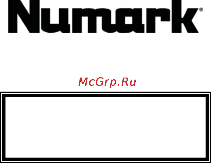 Numark MP302 Инструкция по эксплуатации онлайн
