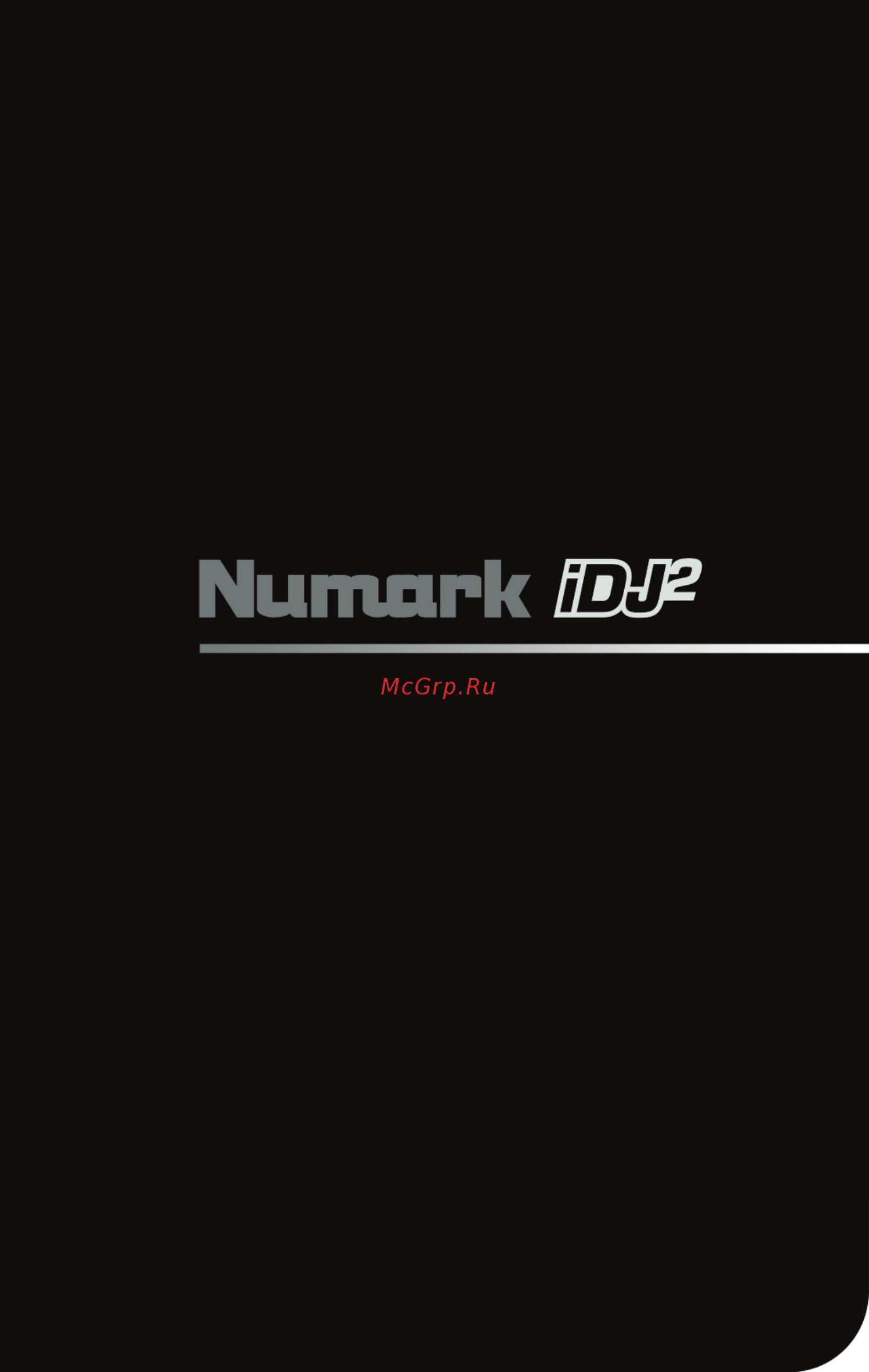 Numark IDJ2 Инструкция по эксплуатации онлайн