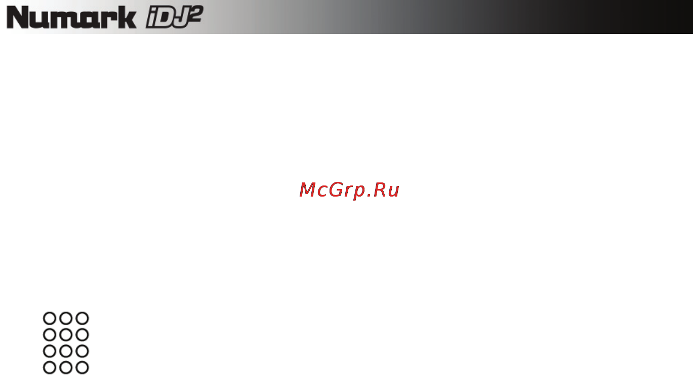 Numark IDJ2 Инструкция по эксплуатации онлайн [10/43] 8185