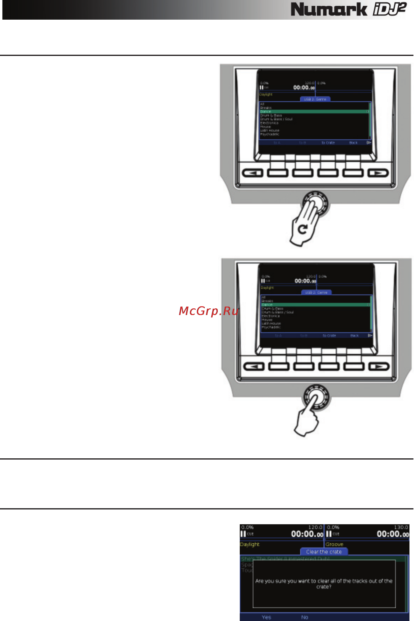 Numark IDJ2 [19/43] Использование диалоговых окон
