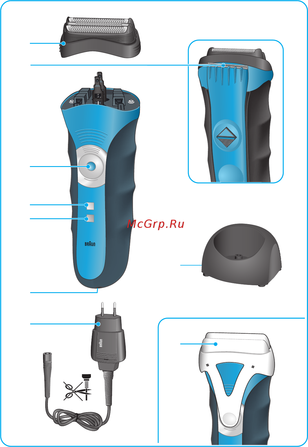 Braun 3340wd Инструкция по эксплуатации онлайн [3/9] 8188