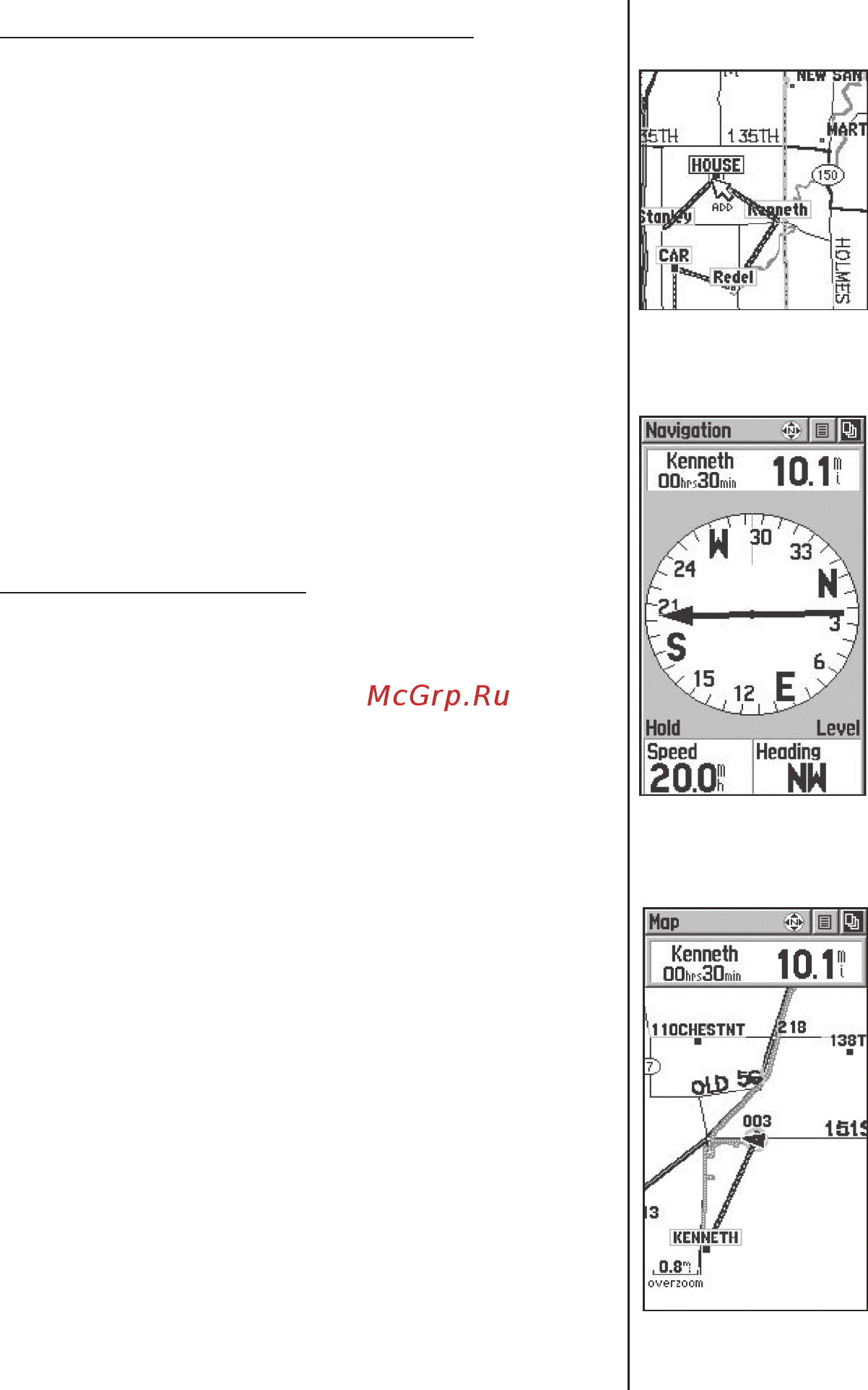 Garmin eTrex Vista HCx [69/92] Навигация по маршруту