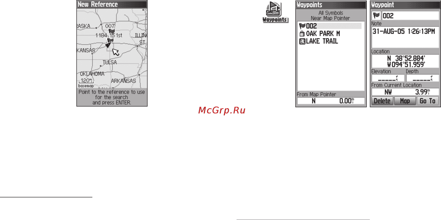 Garmin GPSMAP 60Cx [29/104] Поиск путевой точки