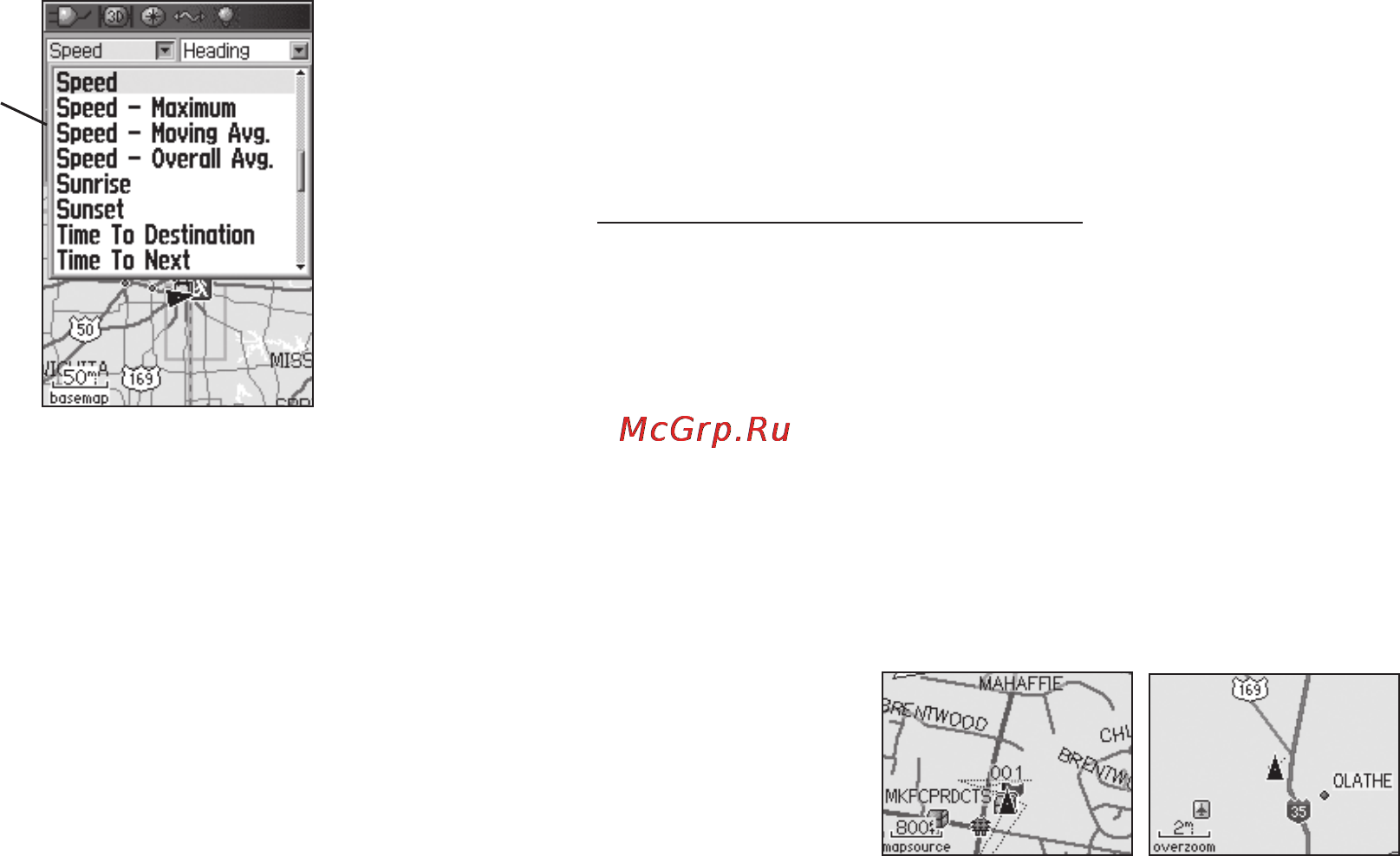 Garmin GPSMAP 60Cx [48/104] Изменение масштаба карты