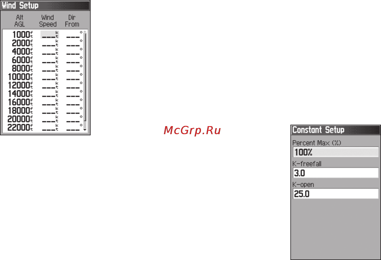 Garmin GPSMAP 60Cx [82/104] Настройка постоянных величин