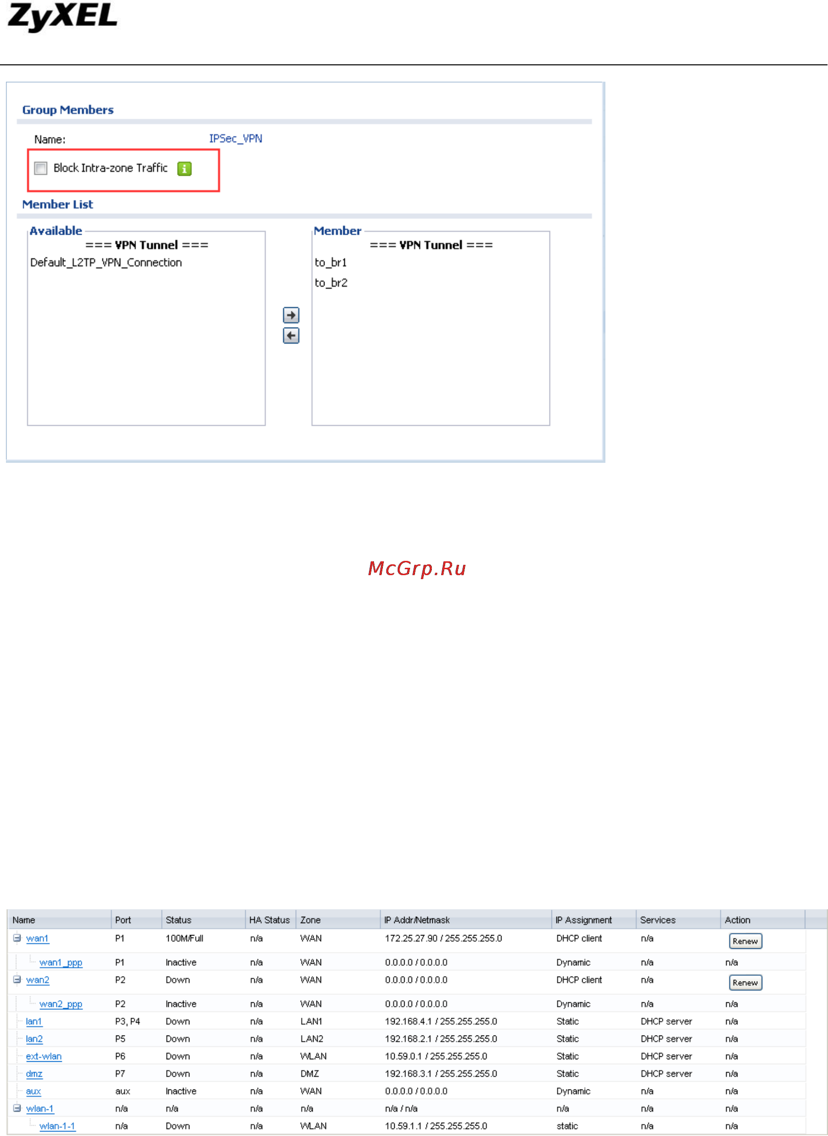 Zyxel ZyWALL USG 50 [103/185] Zywall usg support notes