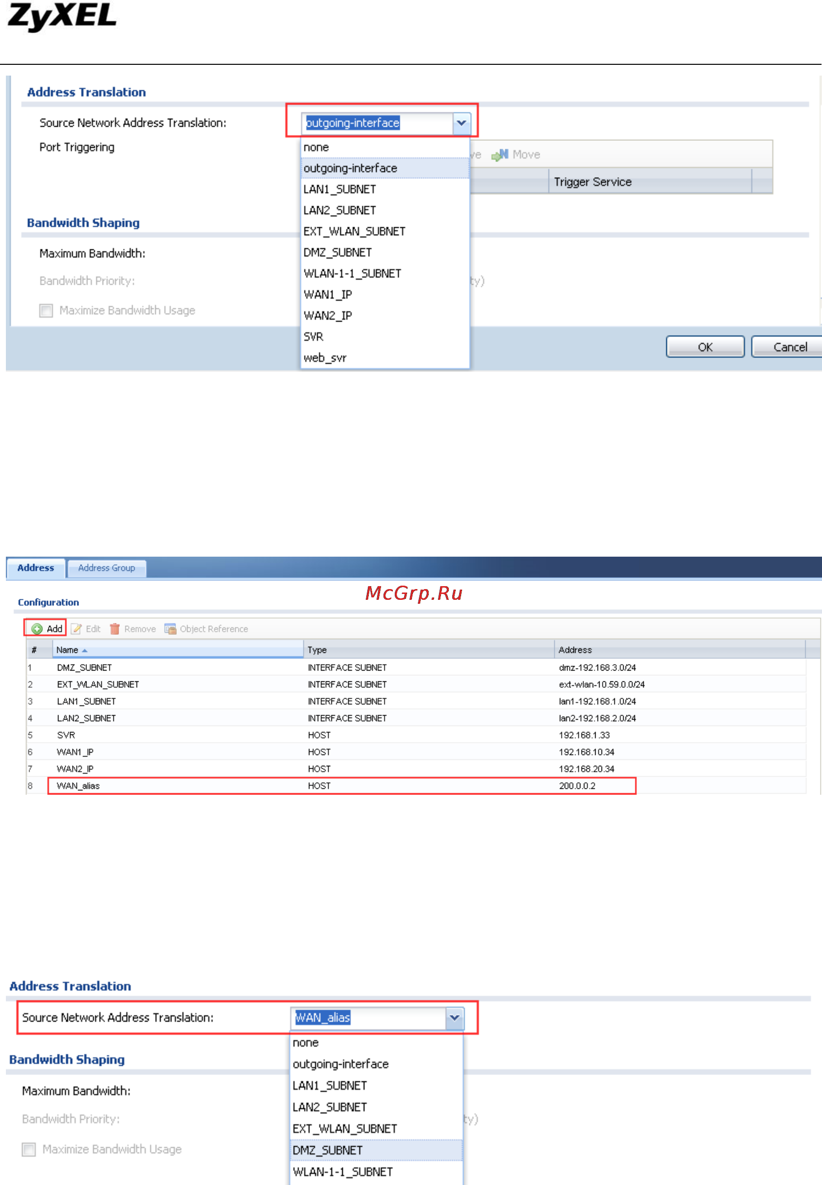 Zyxel ZyWALL USG 300 [14/185] Zywall usg support notes