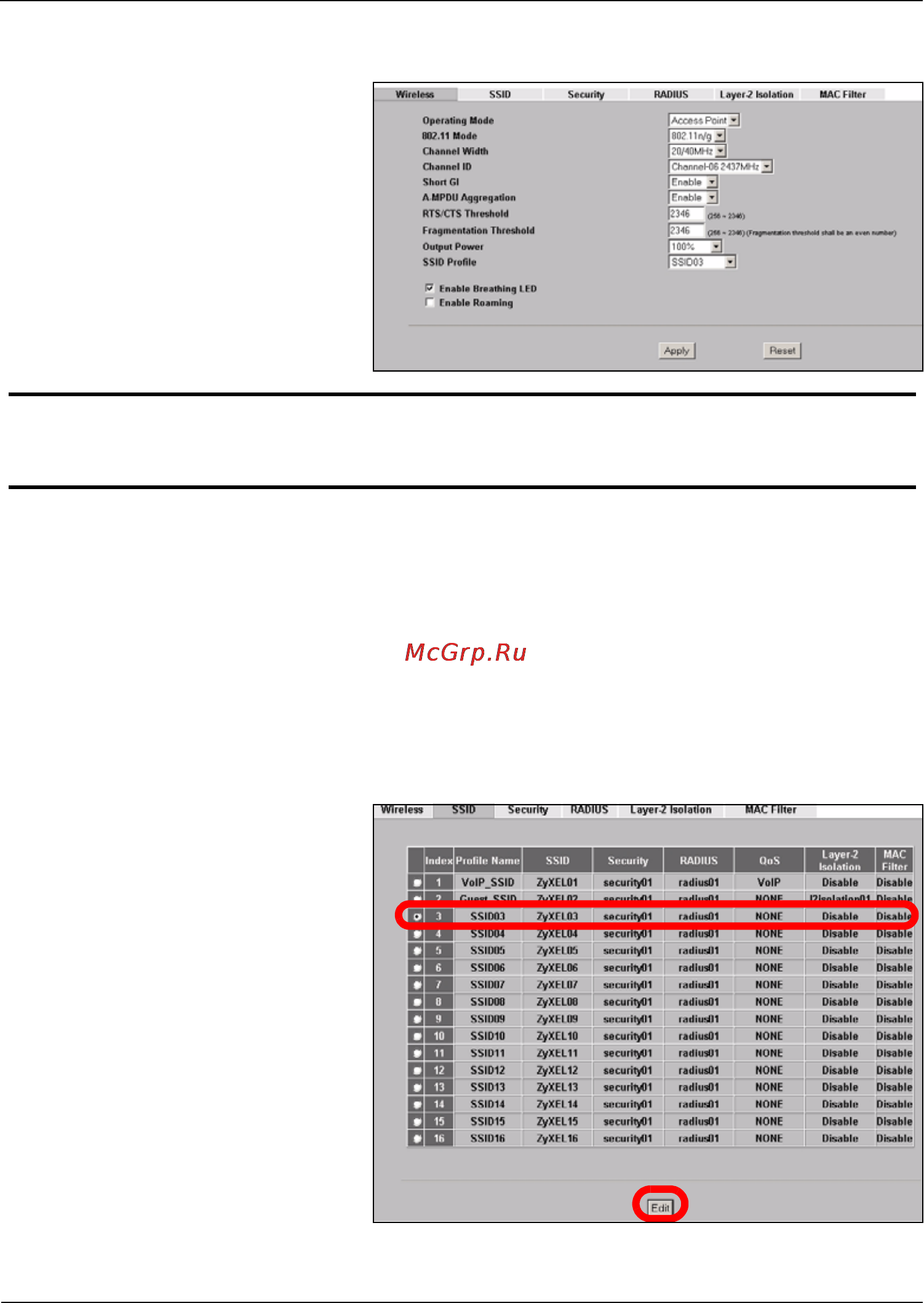 Zyxel NWA-3160 [108/131] 配置无线设置