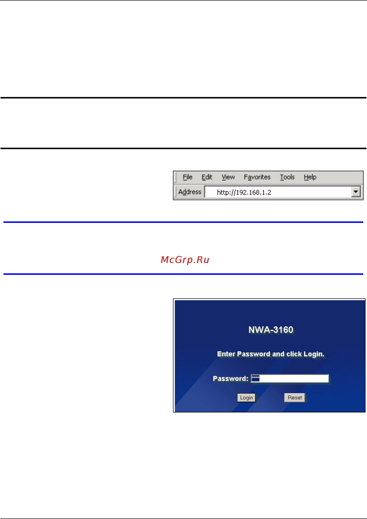 Zyxel NWA-3160 [49/131] Ouvrez une session dans le configurateur web