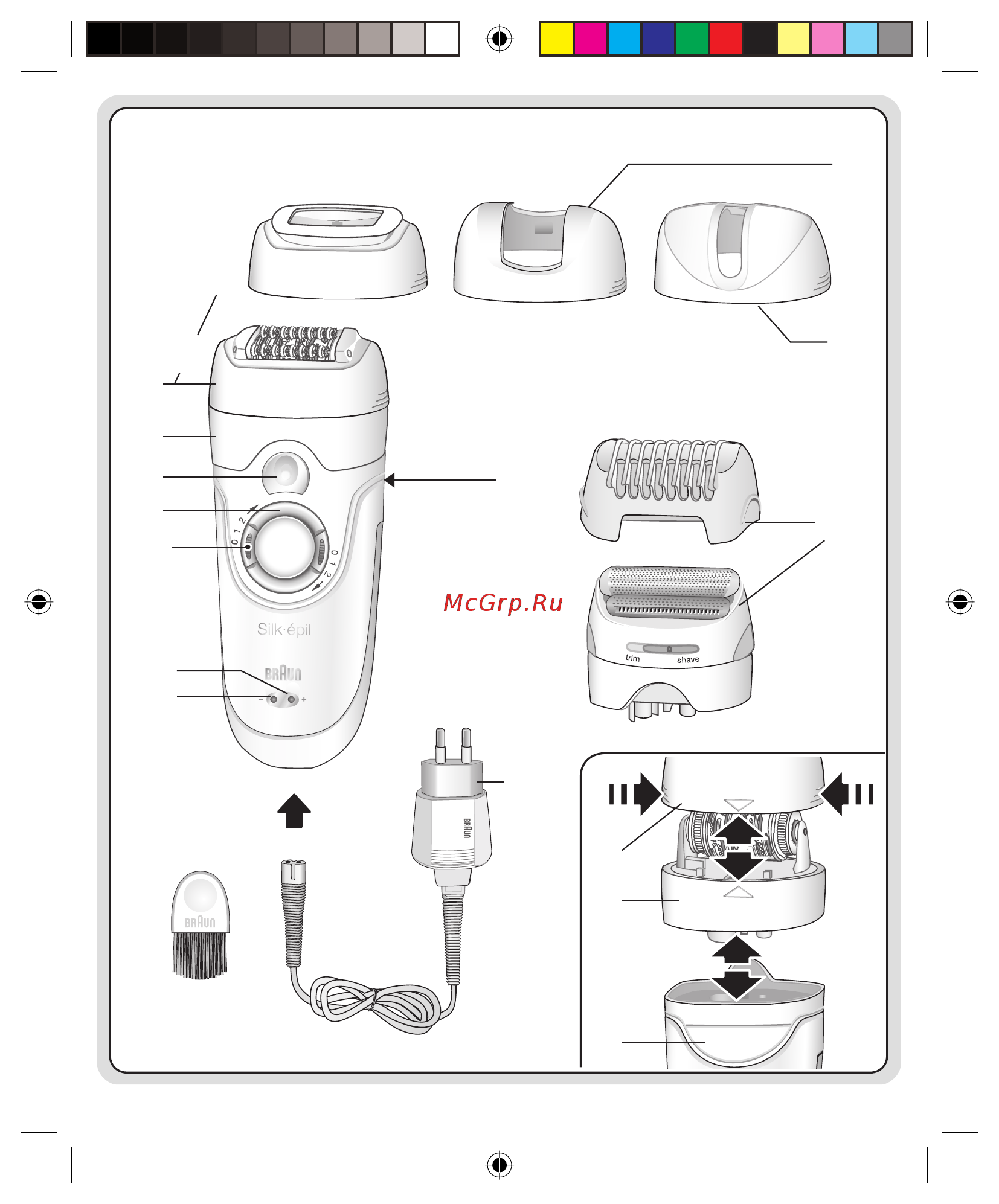 Braun Milo SE7681WD White/Grey Инструкция по эксплуатации онлайн [3/124] 58478