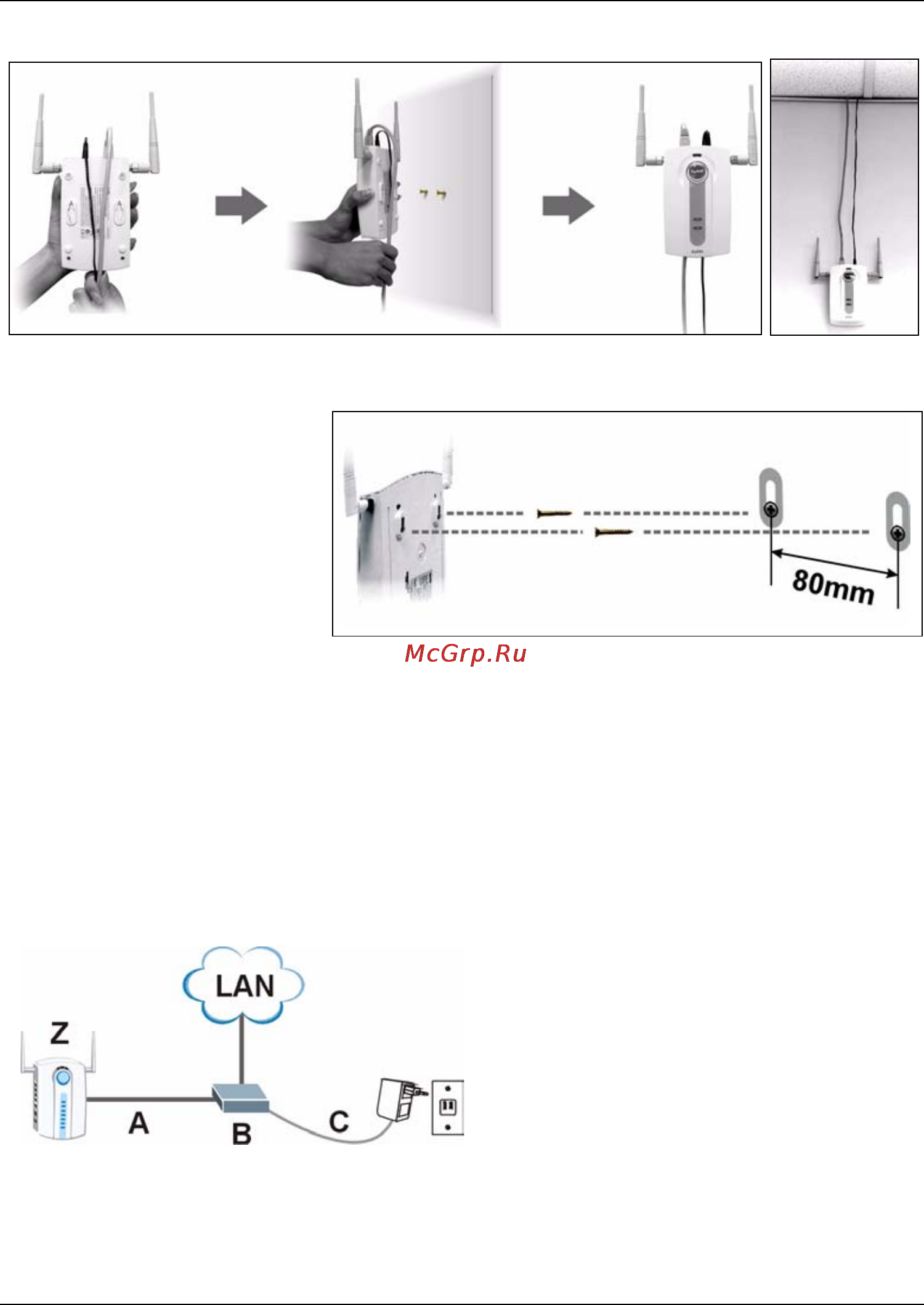 Zyxel NWA-3500 [102/130] Installera power over ethernet valfritt