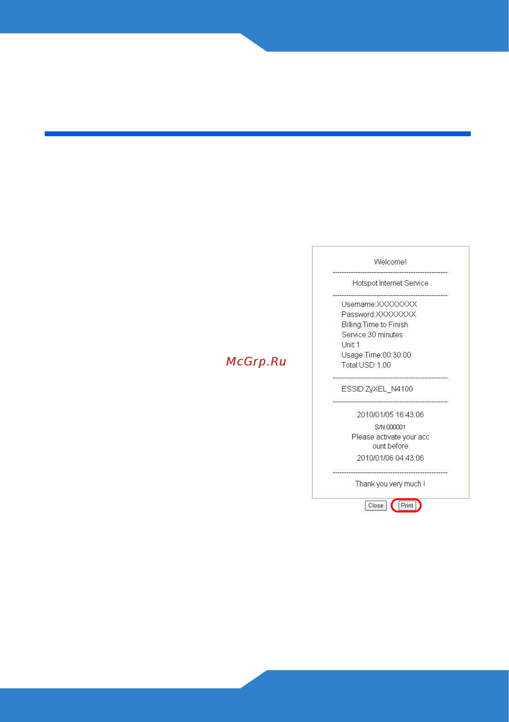 Zyxel N4100 [85/140] Generazione e stampa di report di account di utente