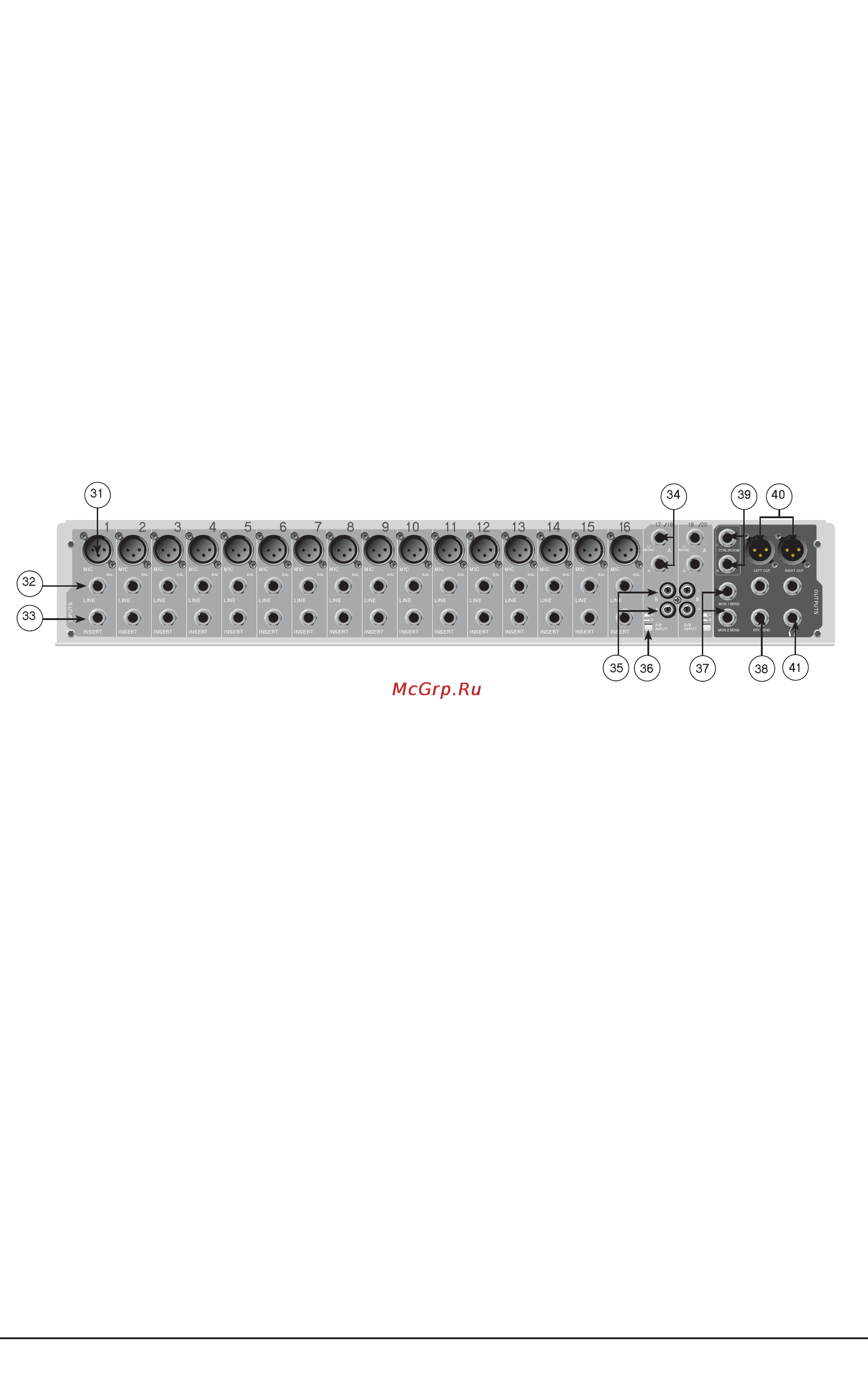 Peavey PV 14 USB [8/14] Переключатель таре usb то mix