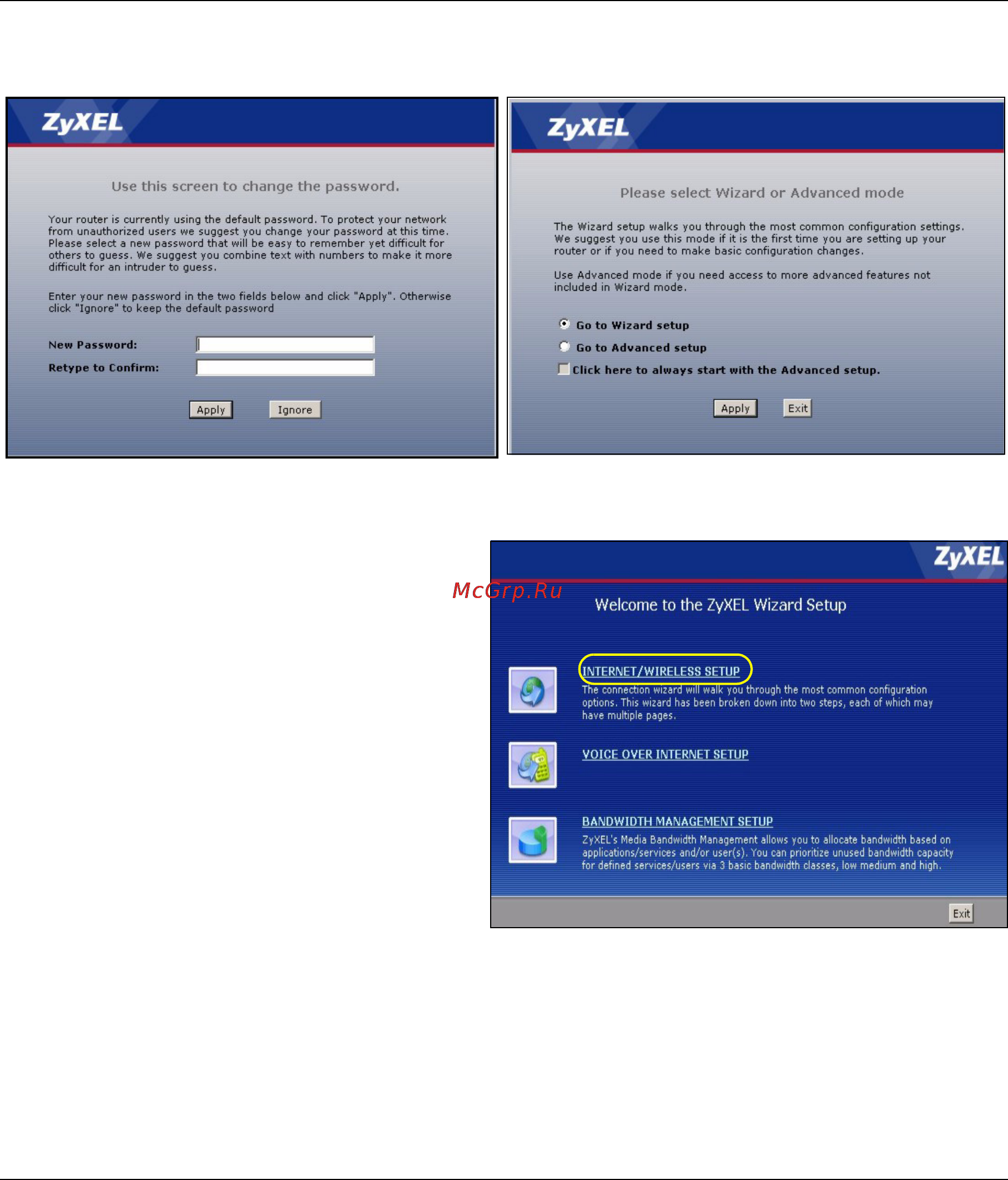 Zyxel P-2608HW [5/8] Internet wireless setup