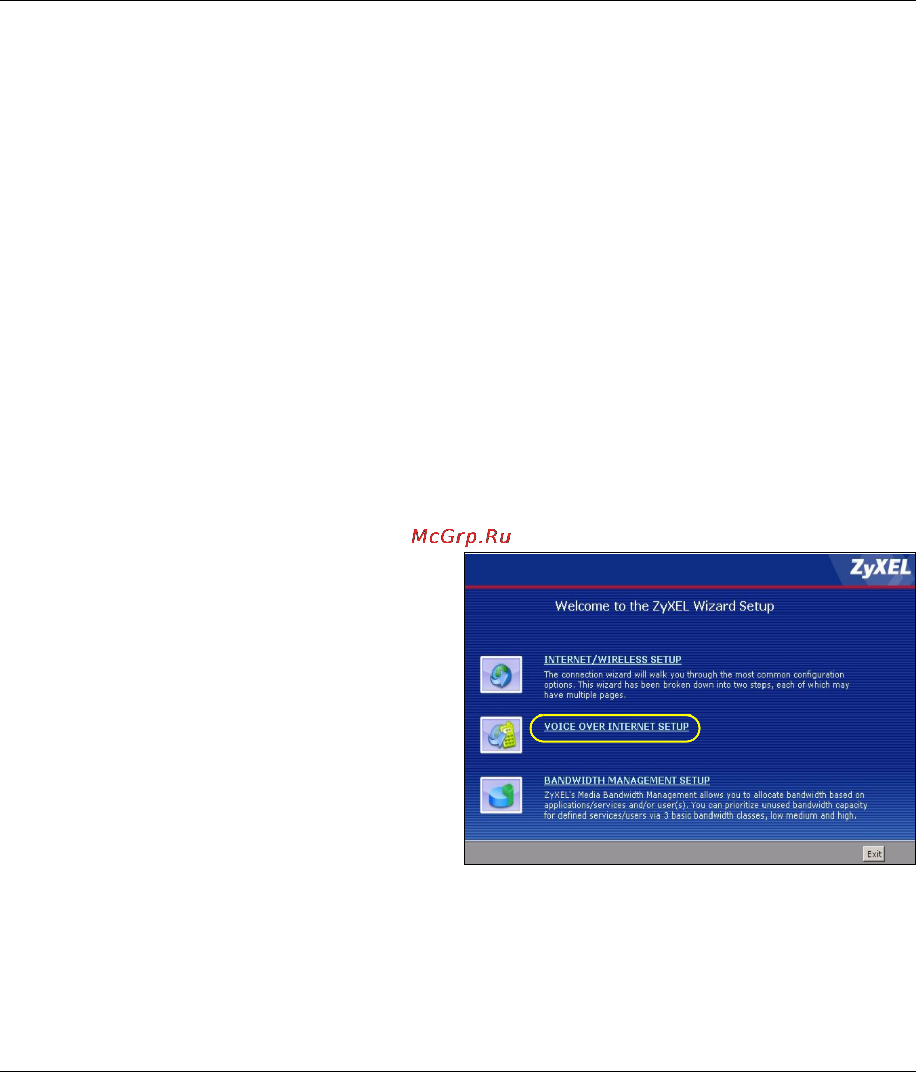 Zyxel P-2608HW [6/8] Voip setup