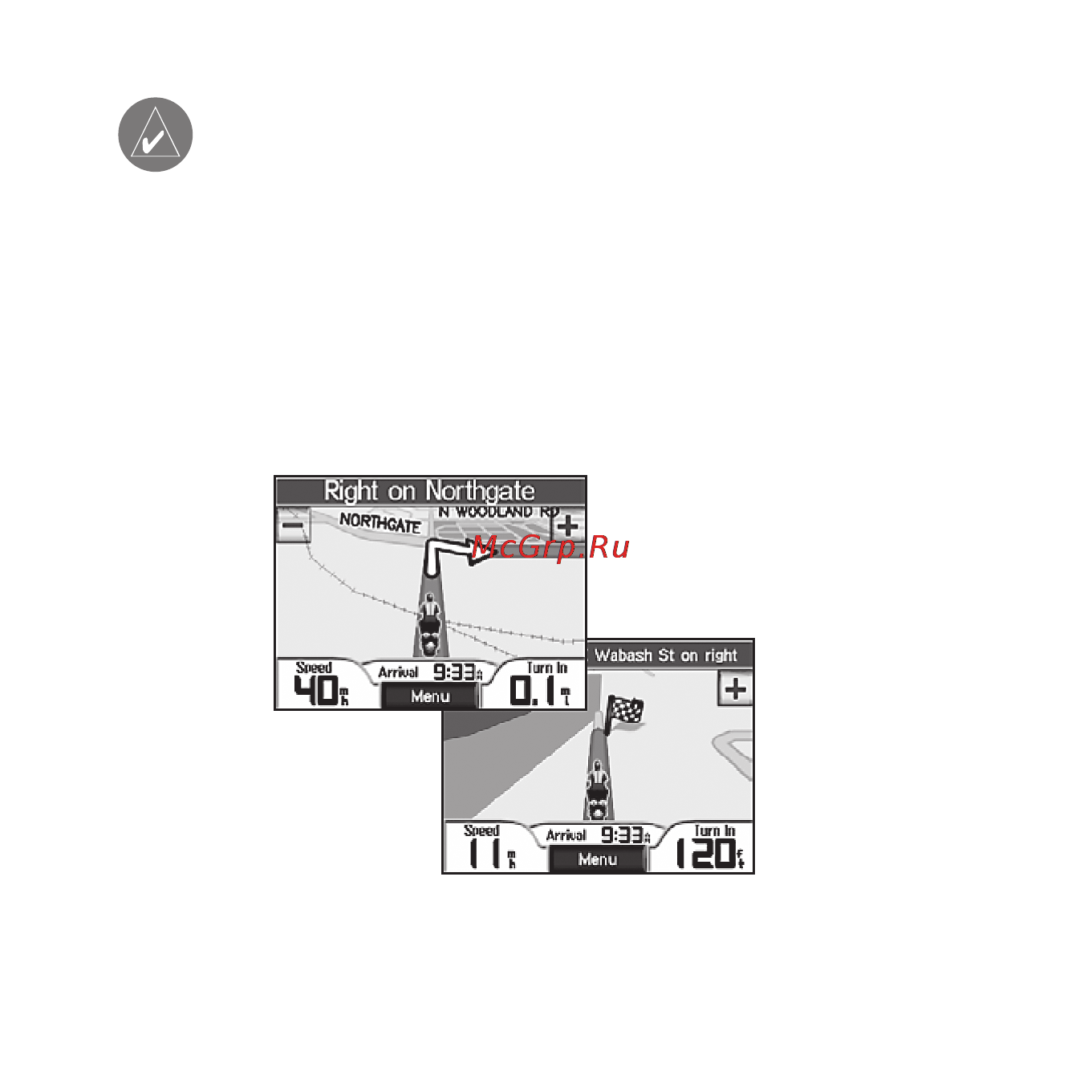 Garmin zumo 500 [18/96] Навигация по маршруту