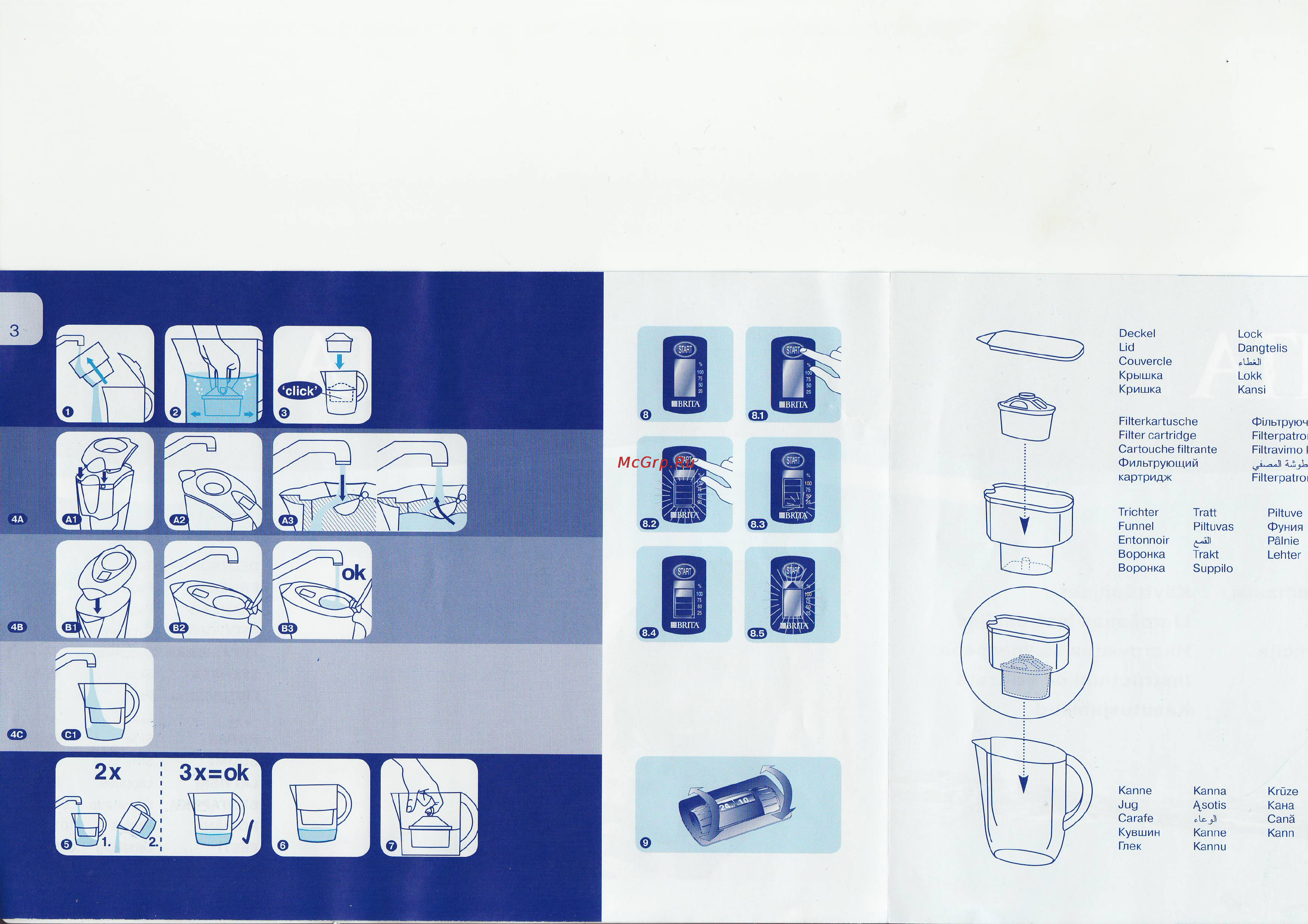 Brita MarellaXL+2карD/B Инструкция по эксплуатации онлайн