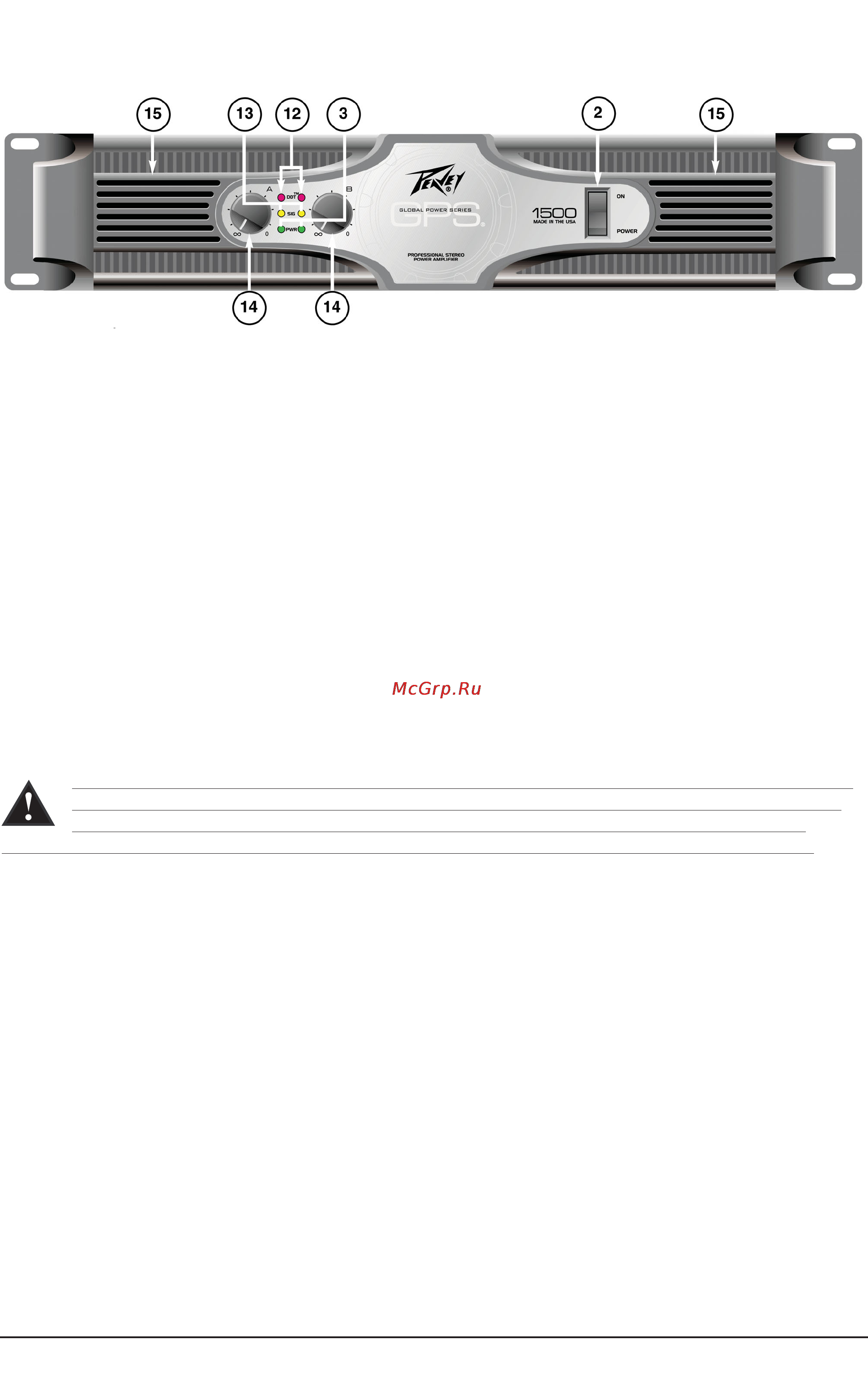 Peavey GPS 2600 [8/14] Требования по технической эксплуатации