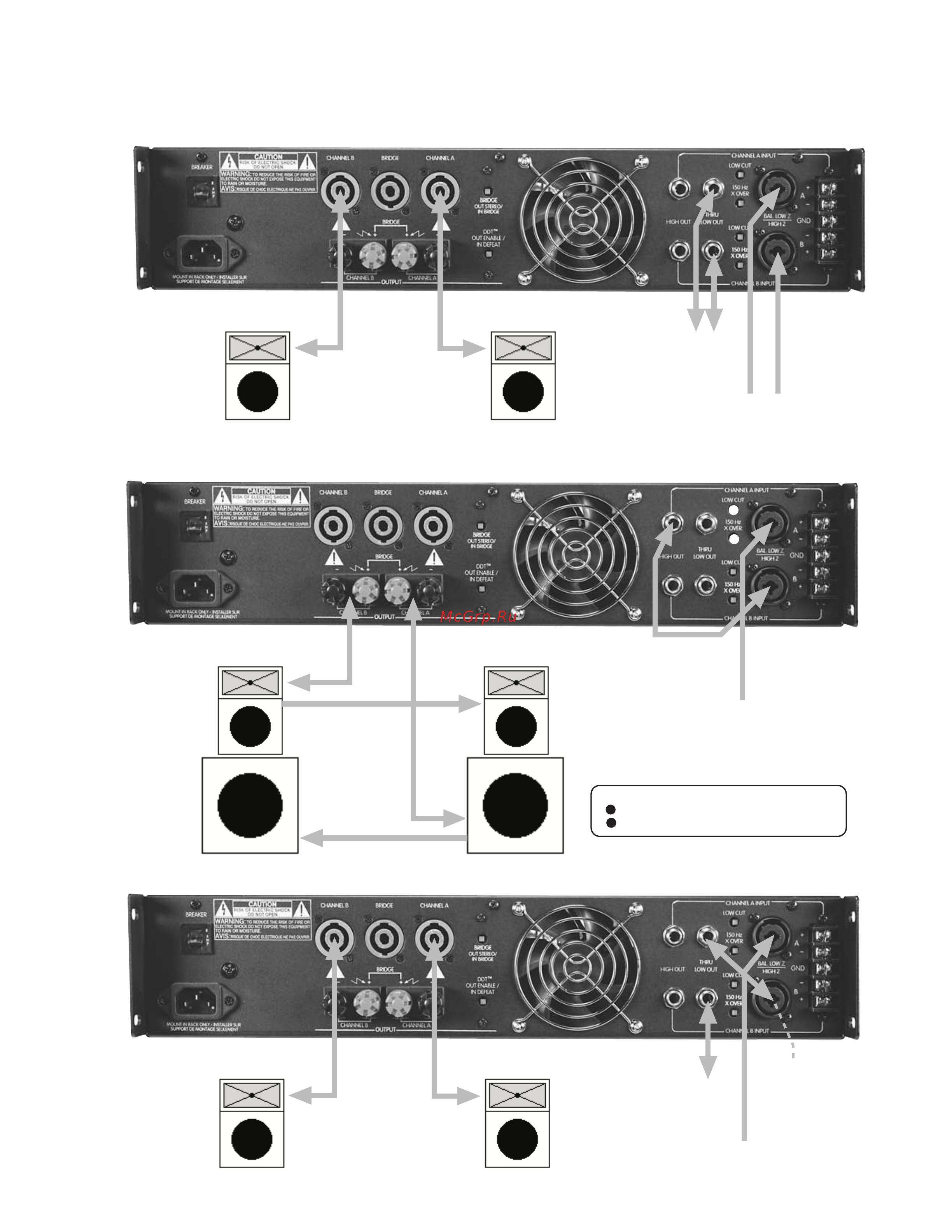 Peavey PV900 [13/40] Amplifier configurations
