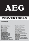 AEG HBS 1000 E Инструкция по эксплуатации