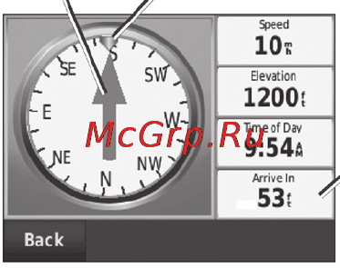 Garmin nuvi 500 [41/88] Навигация не по дорогам