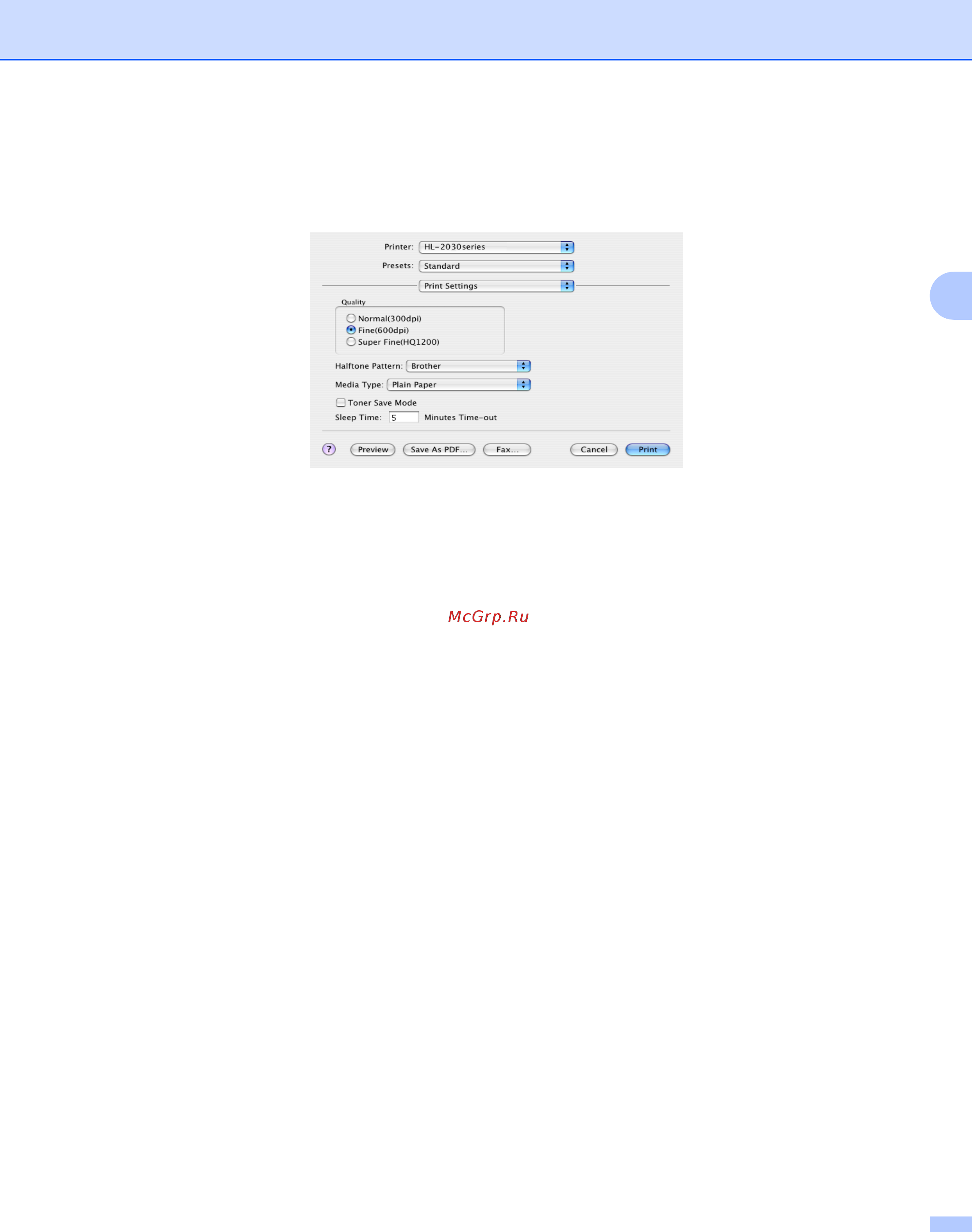 Brother HL-2035R [37/94] Print settings параметры печати