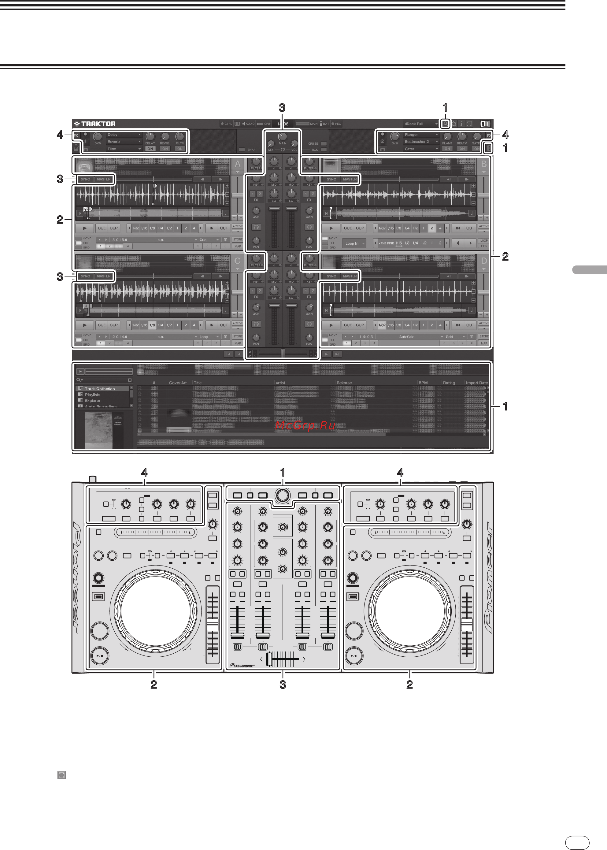 Pioneer DDJ-T1 DJ [15/128] Auto loop key lock tempo range